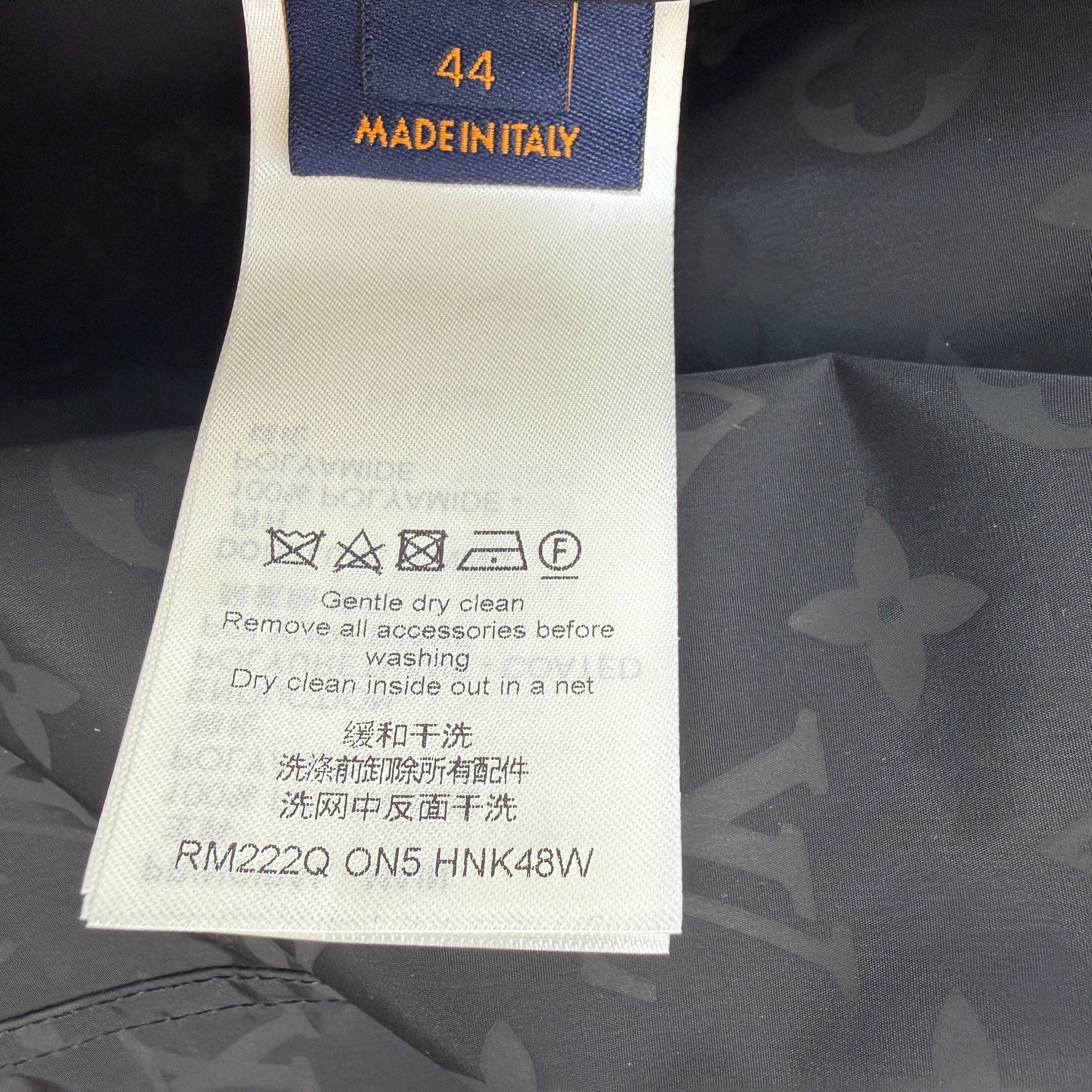 Men's Midlanders Monogram Windbreaker Black Size IT 44 / XS