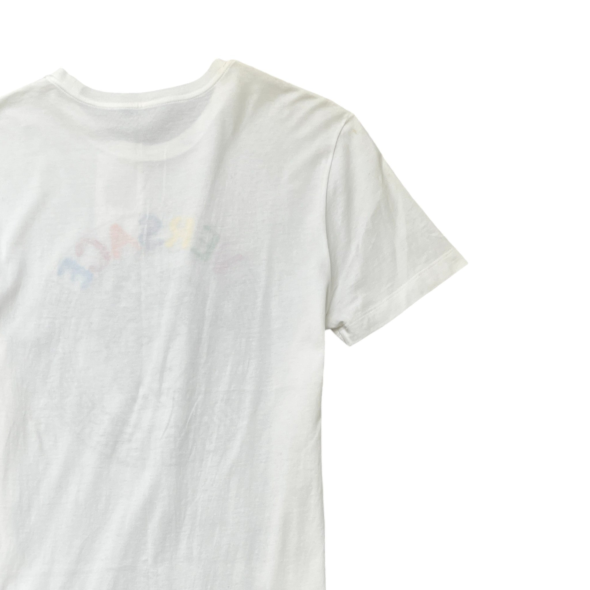Men's Embroidered Logo T-Shirt White Size S