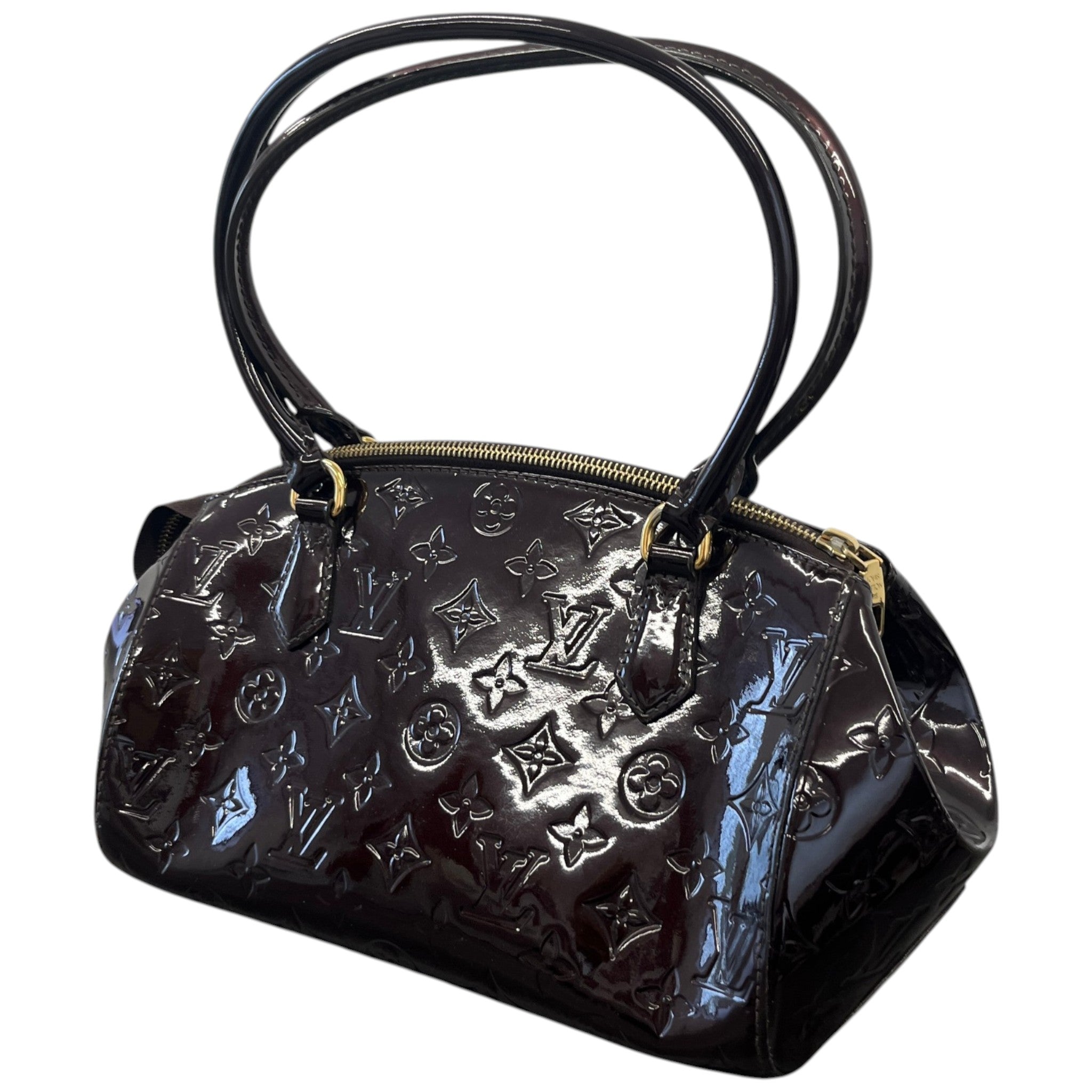 Women's Monogram Vernis Sherwood Pm Bag Burgundy