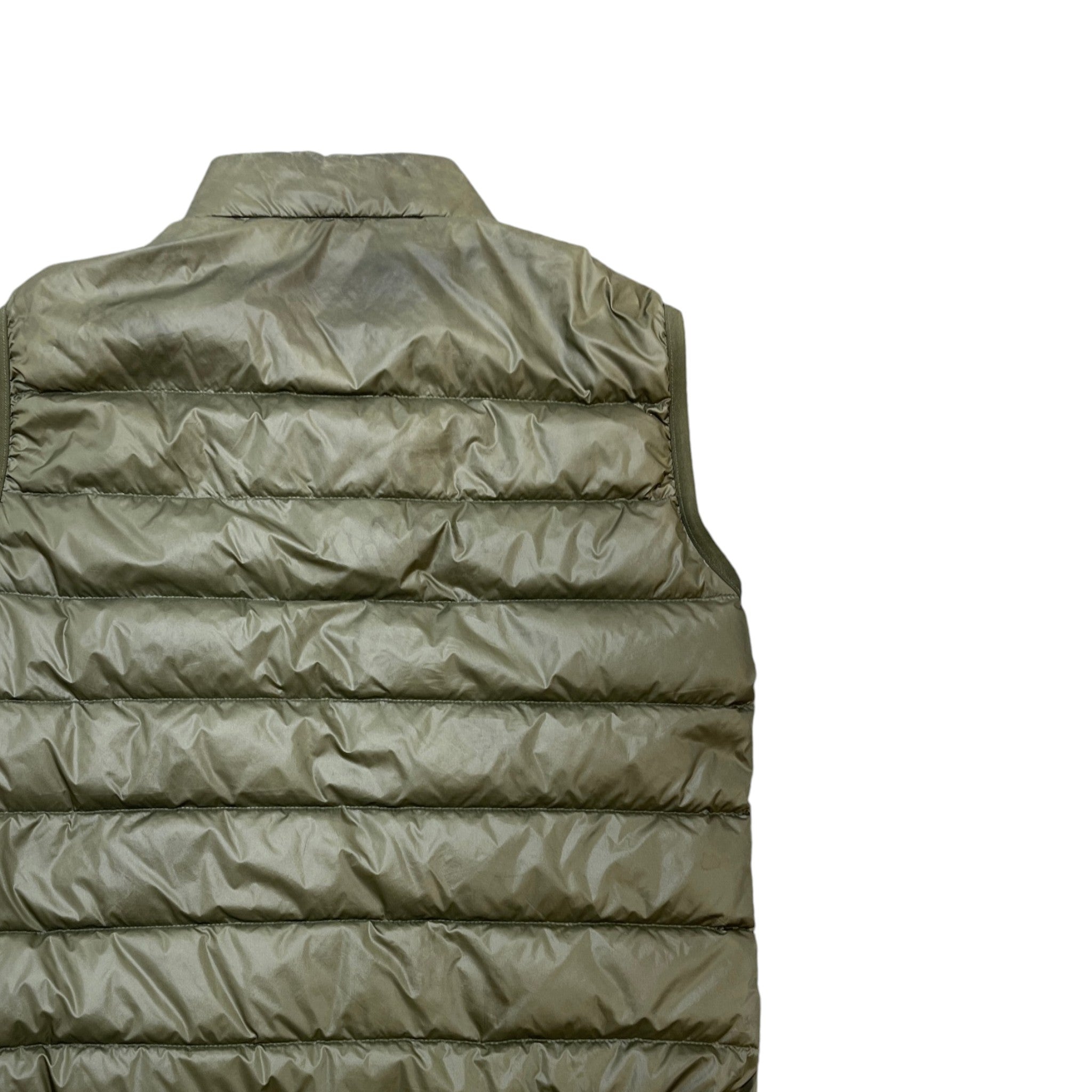 Men's Plaque Logo Gilet Khaki Size IT 46 / S