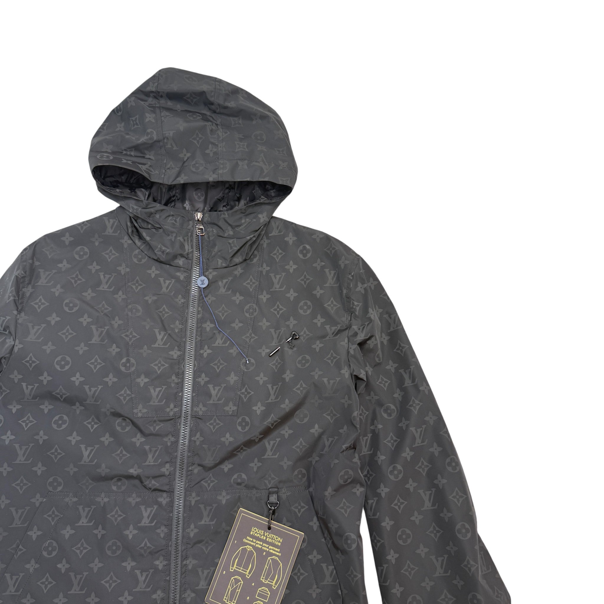 Men's Midlanders Monogram Windbreaker Black Size IT 44 / XS