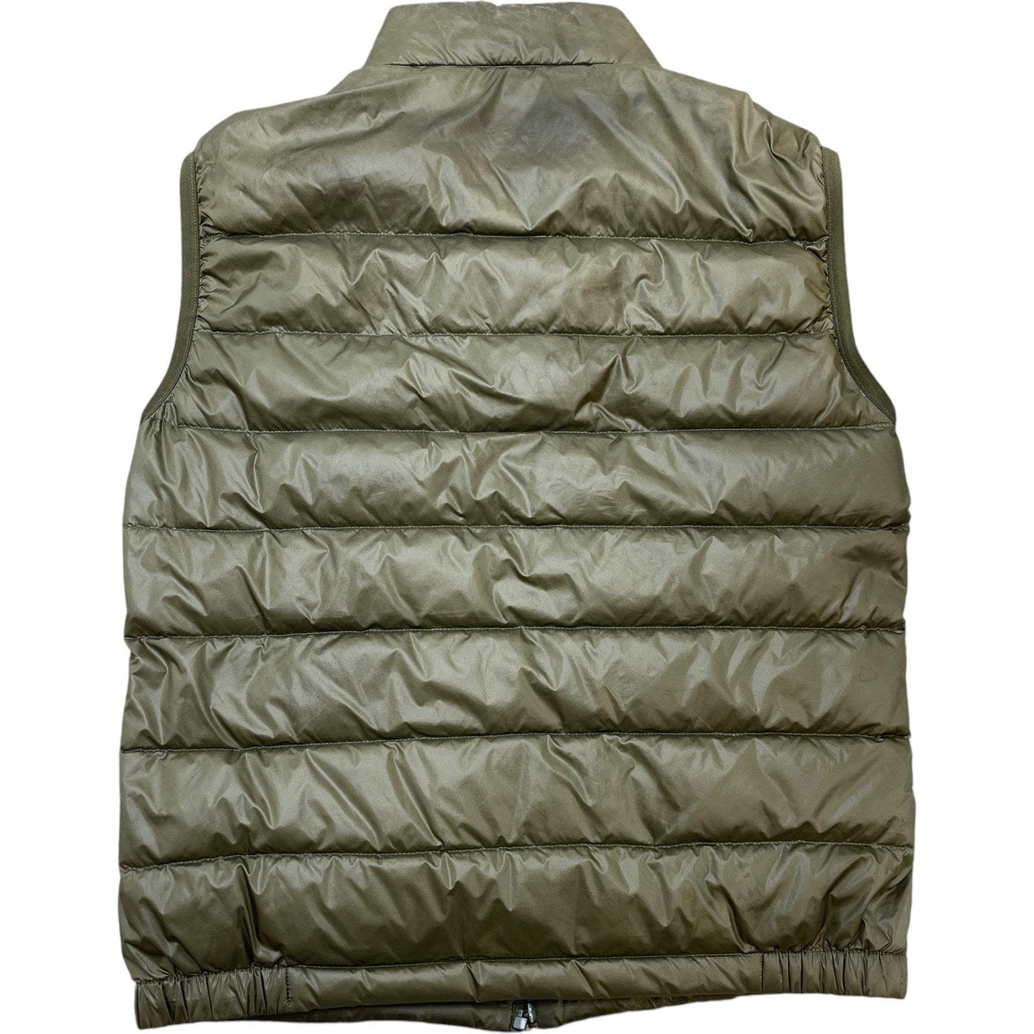 Men's Plaque Logo Gilet Khaki Size IT 46 / S