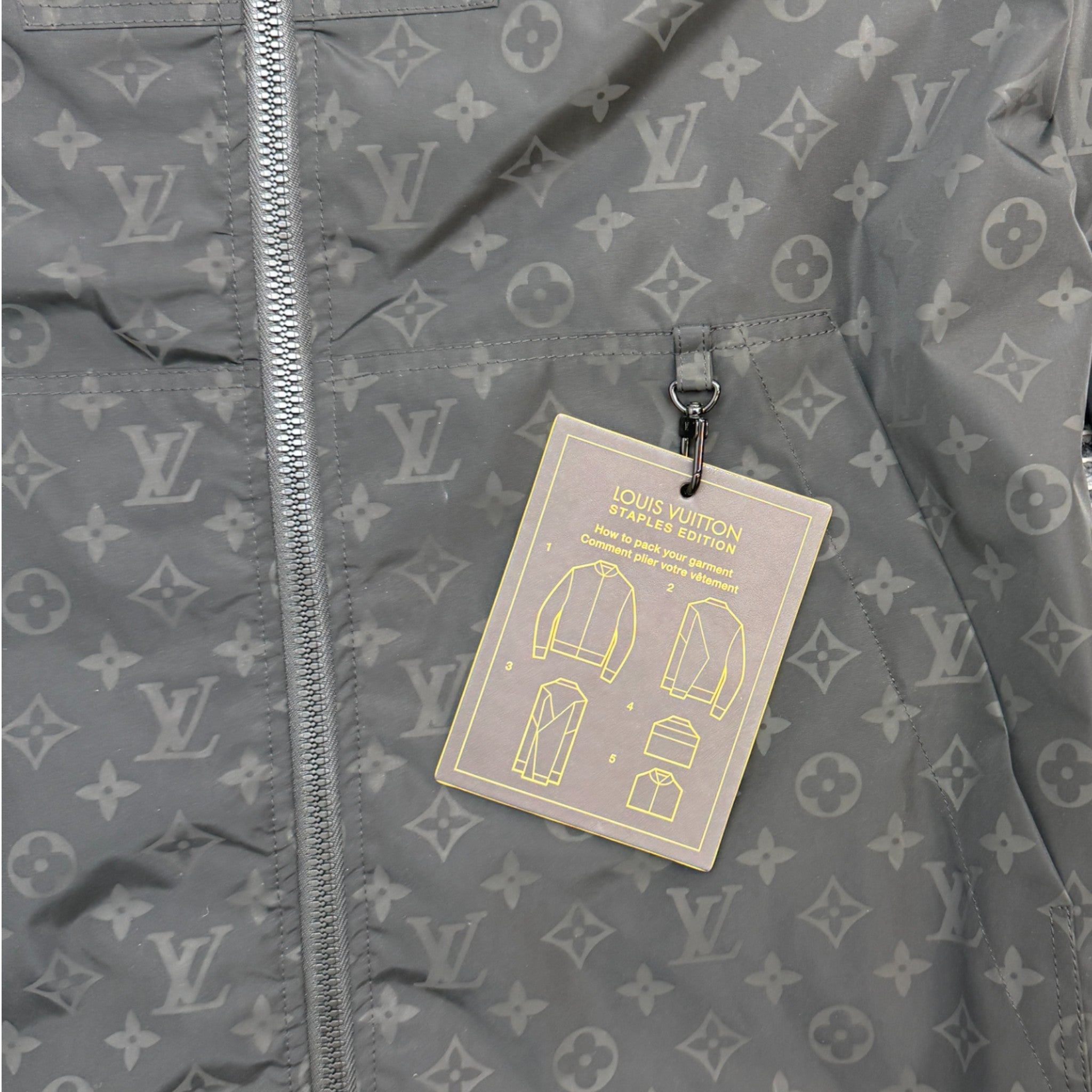 Men's Midlanders Monogram Windbreaker Black Size IT 44 / XS