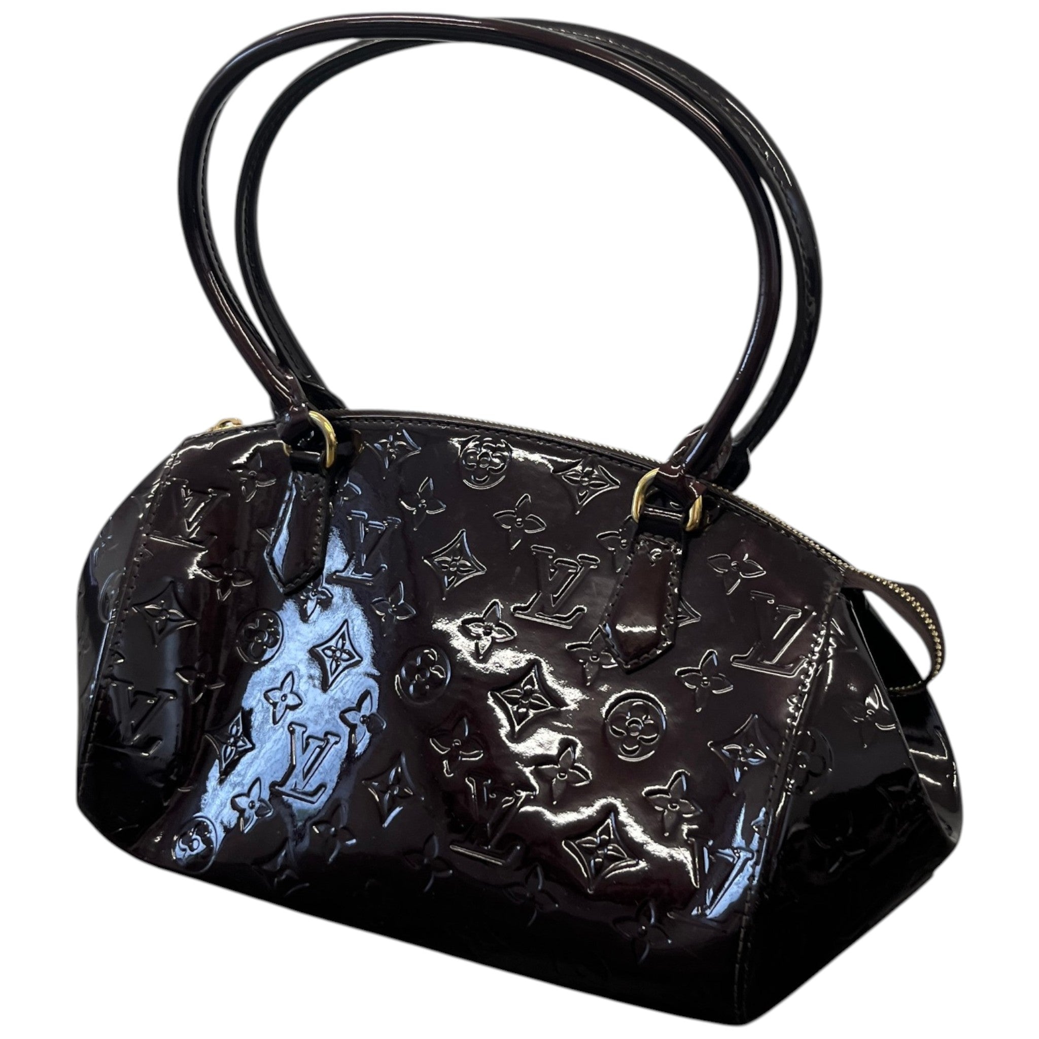 Women's Monogram Vernis Sherwood Pm Bag Burgundy