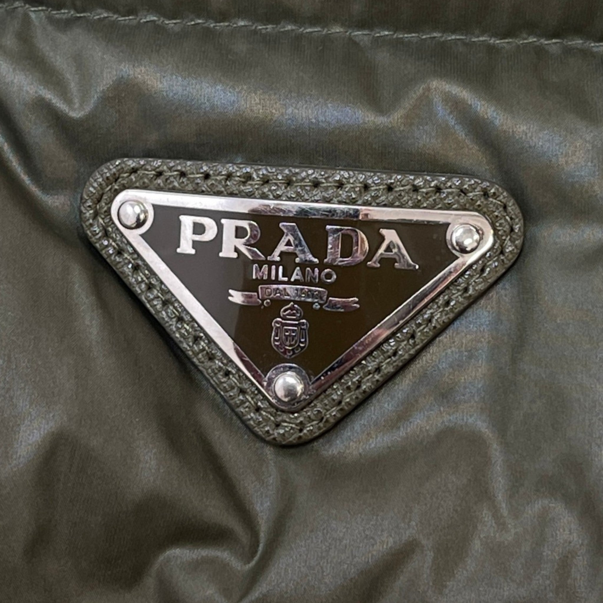 Men's Plaque Logo Gilet Khaki Size IT 46 / S