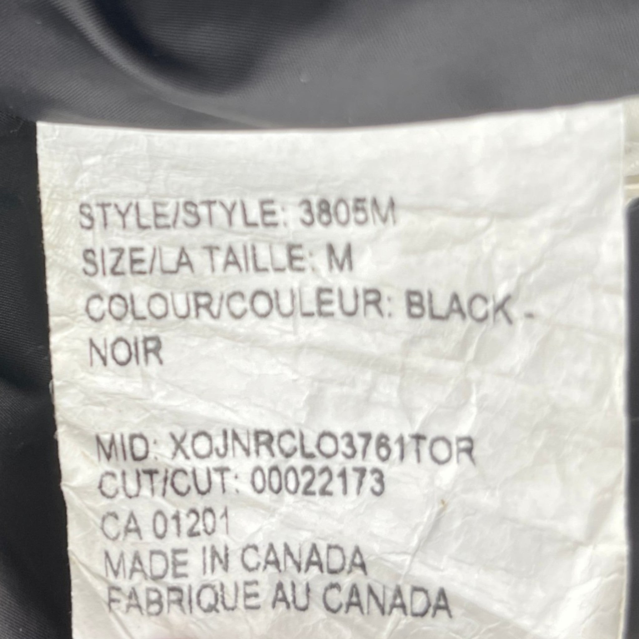 Men's Carson Parka Down Jacket Black Size M