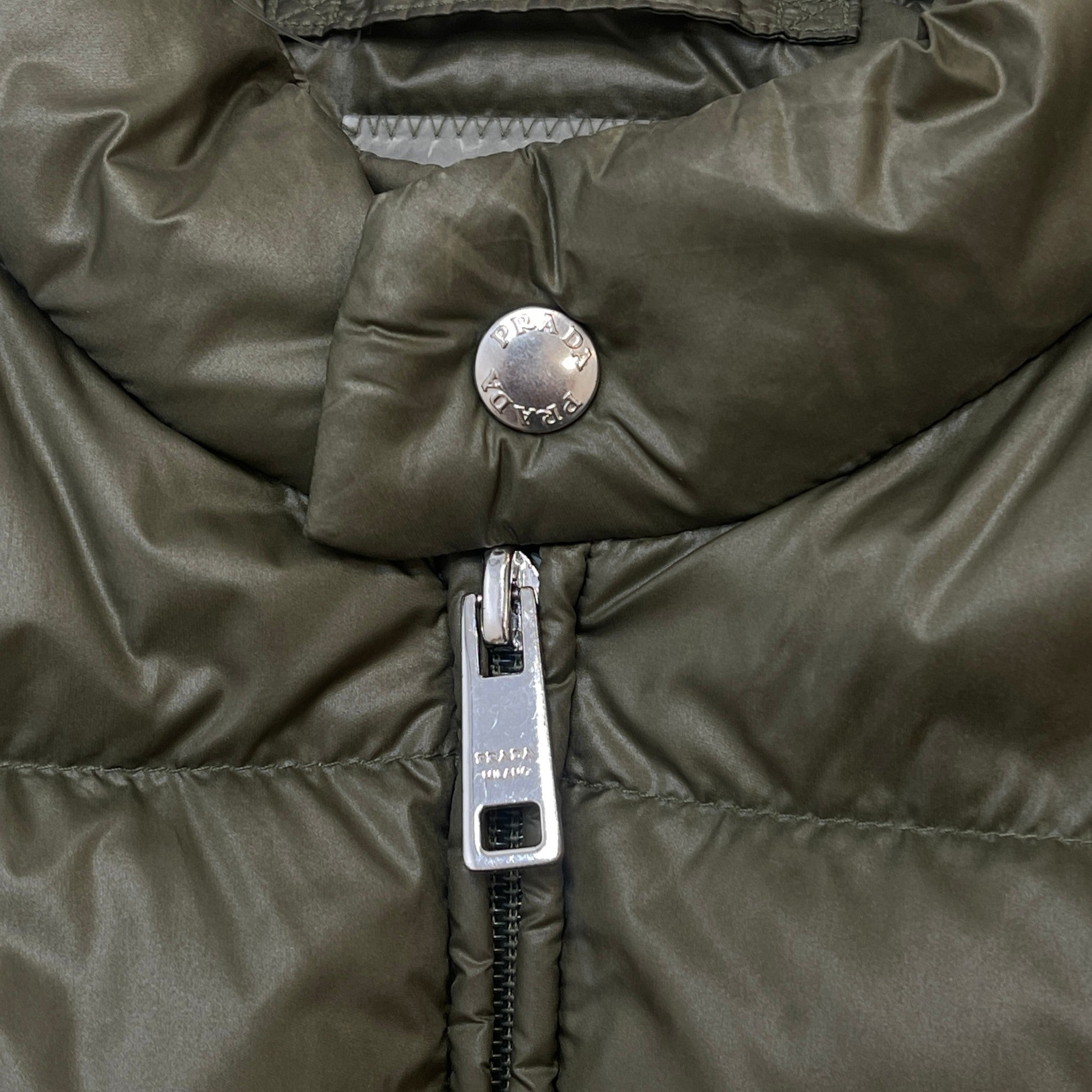Men's Plaque Logo Gilet Khaki Size IT 46 / S