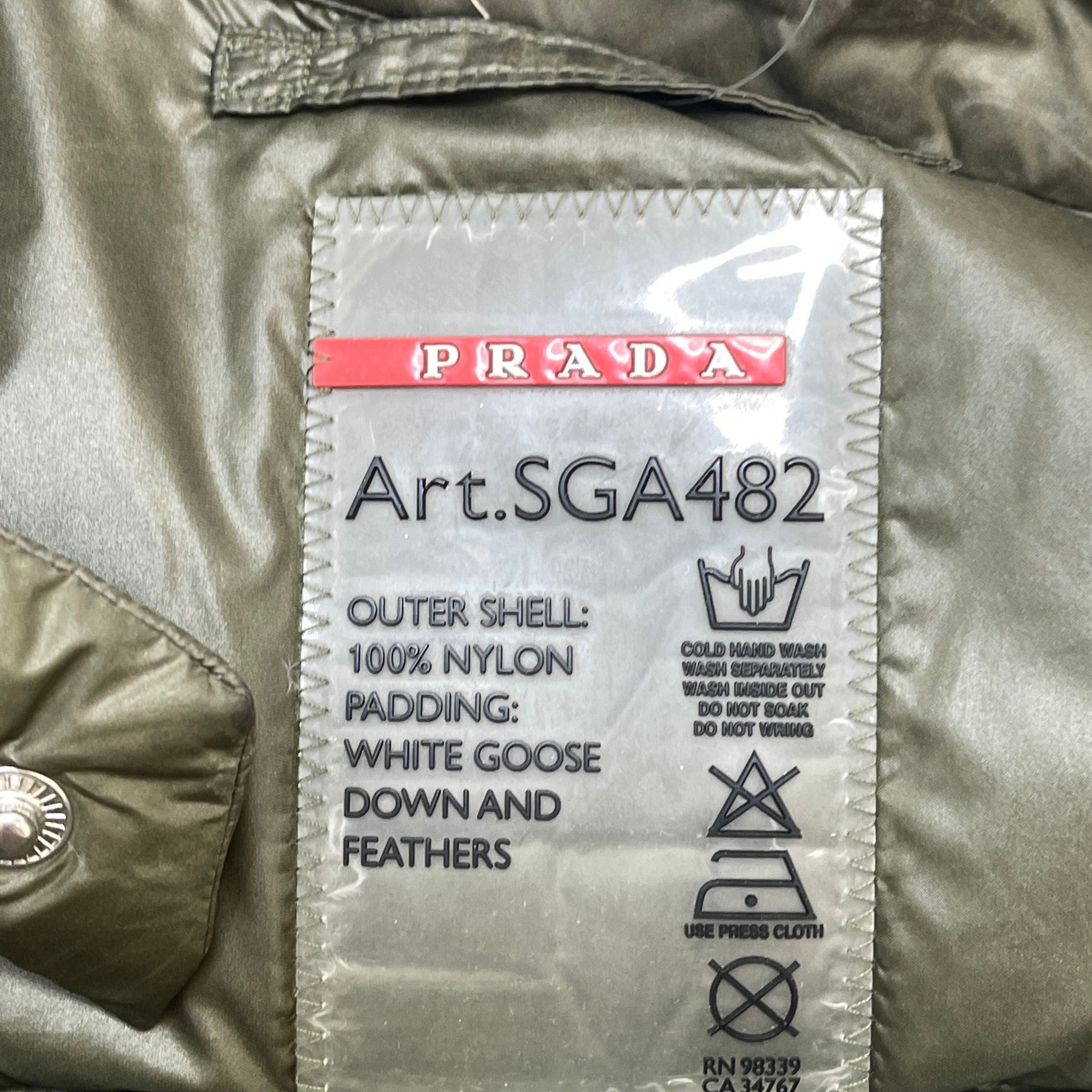 Men's Plaque Logo Gilet Khaki Size IT 46 / S