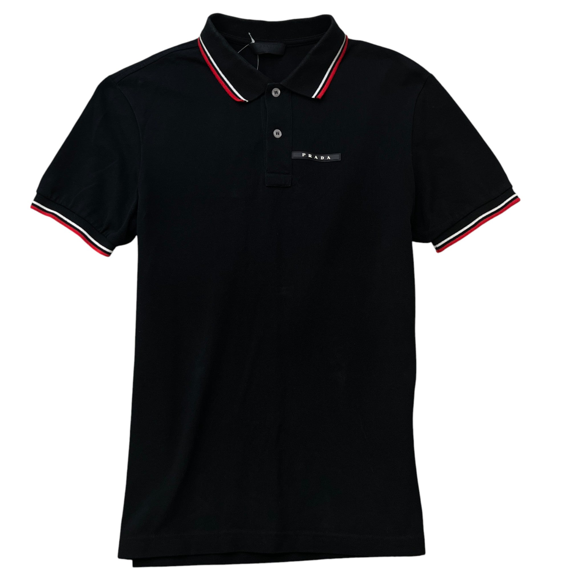 Men's Tab Logo Polo Shirt Black Size M