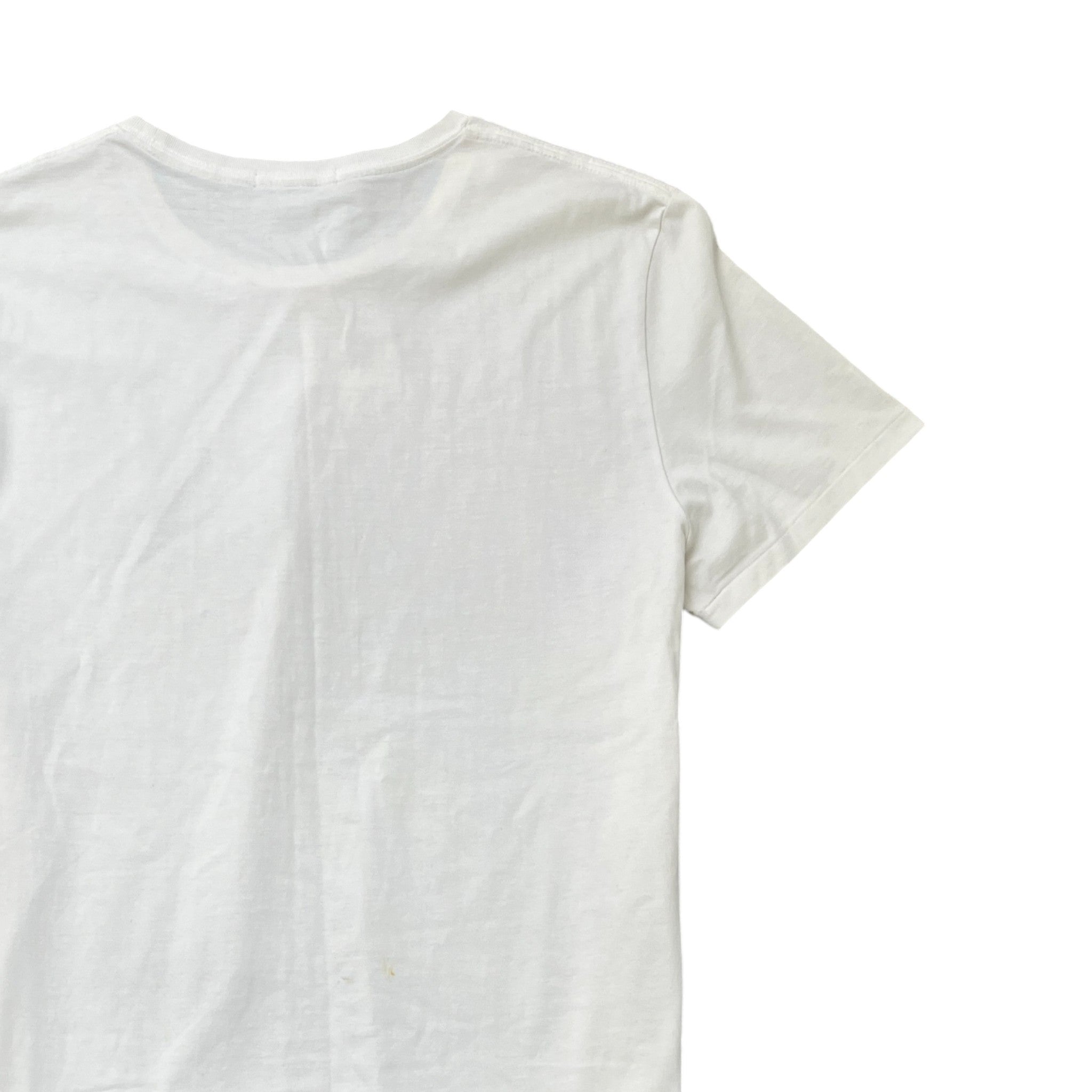 Men's Embroidered Logo T-Shirt White Size L