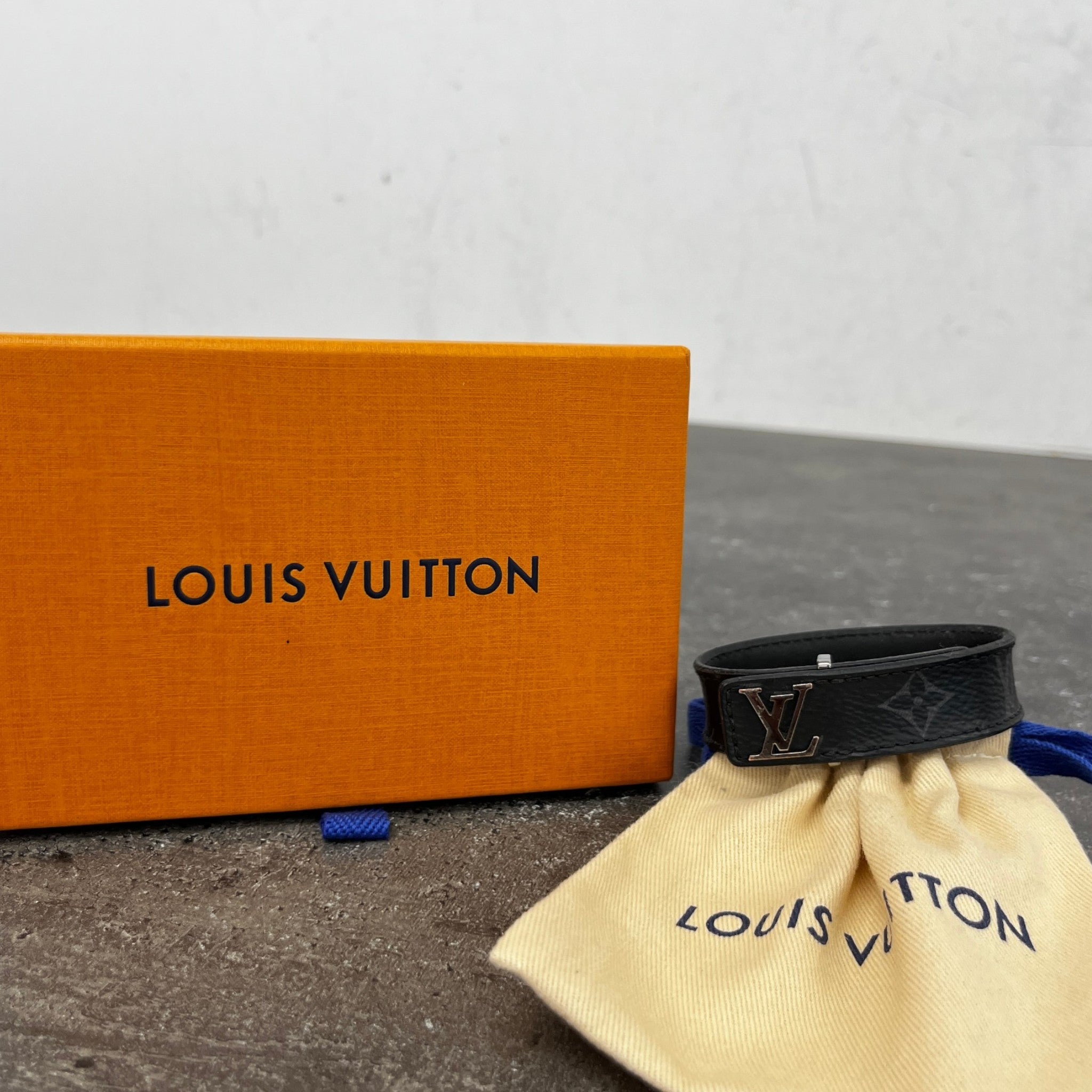Men's Lv Slim Bracelet Black