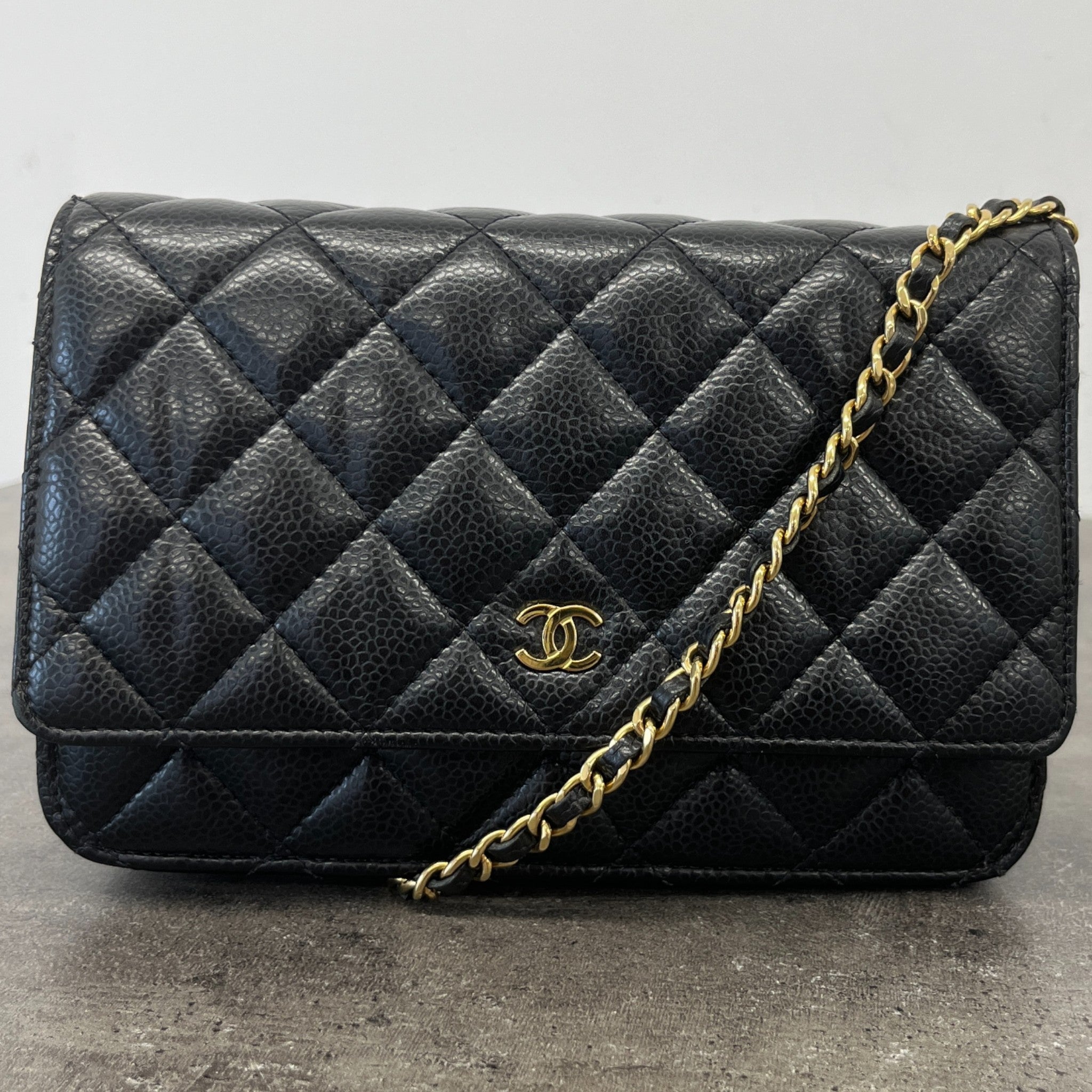 Women's Wallet On Chain Woc Bag Black