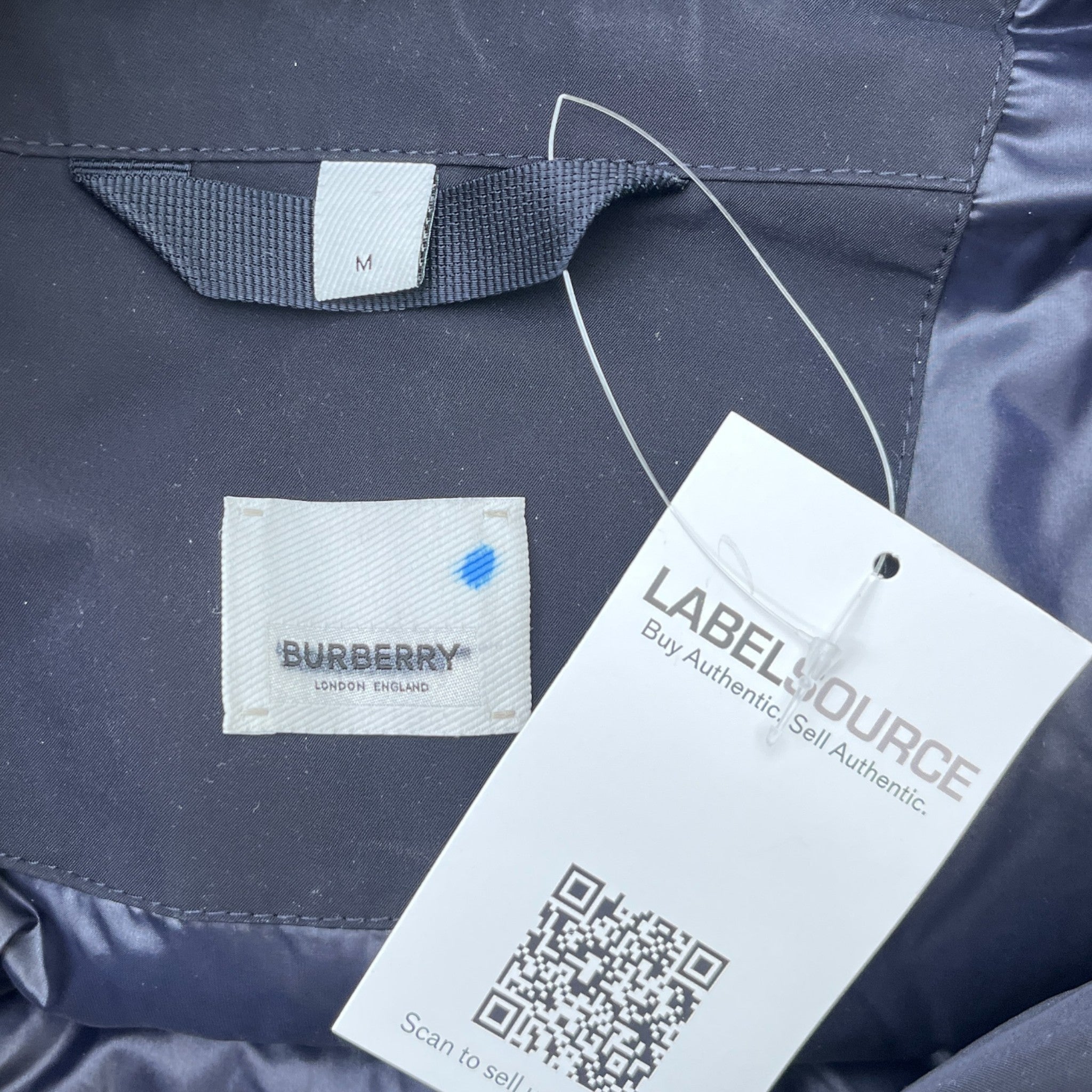 Women's Cropped Logo Down Jacket Navy Size M