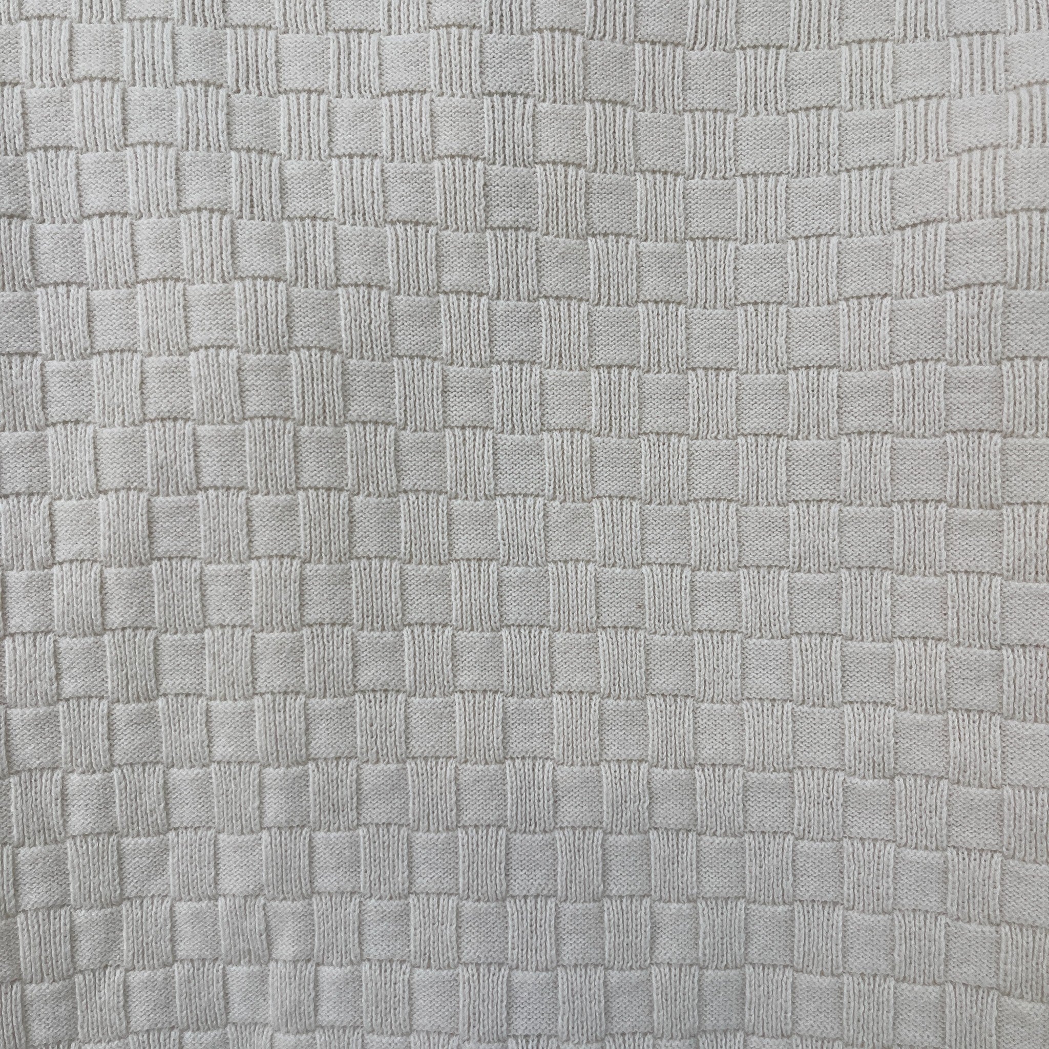 Men's Damier Zip-Up Cardigan Cream Size S