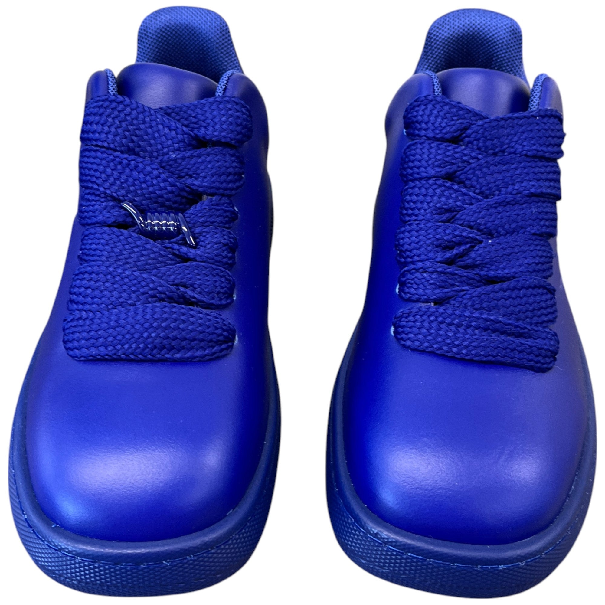 Men's Leather Box Low Trainers Blue Size EU 40 / UK 6