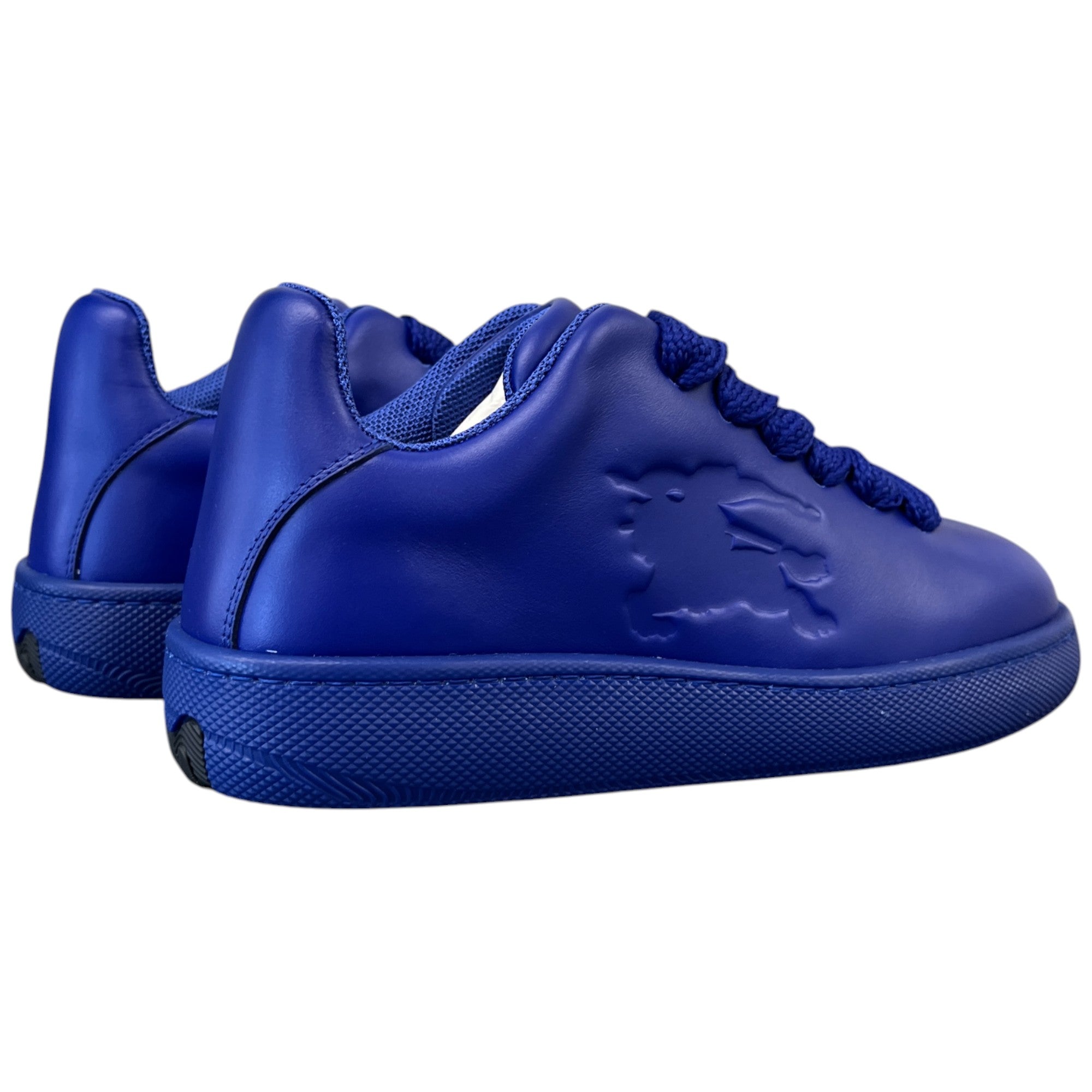 Men's Leather Box Low Trainers Blue Size EU 40 / UK 6