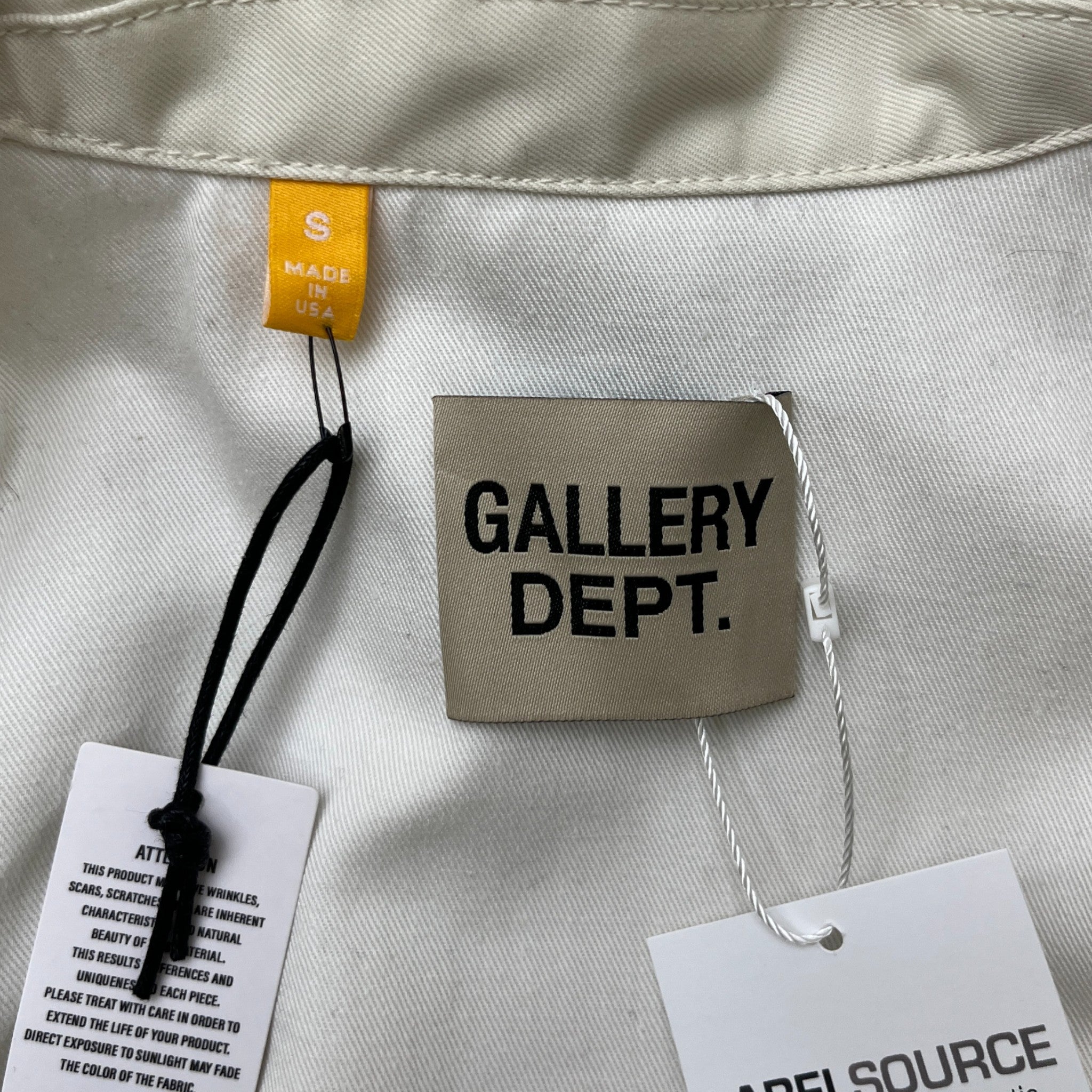 Men's Montecito Logo Print Jacket Cream Size S