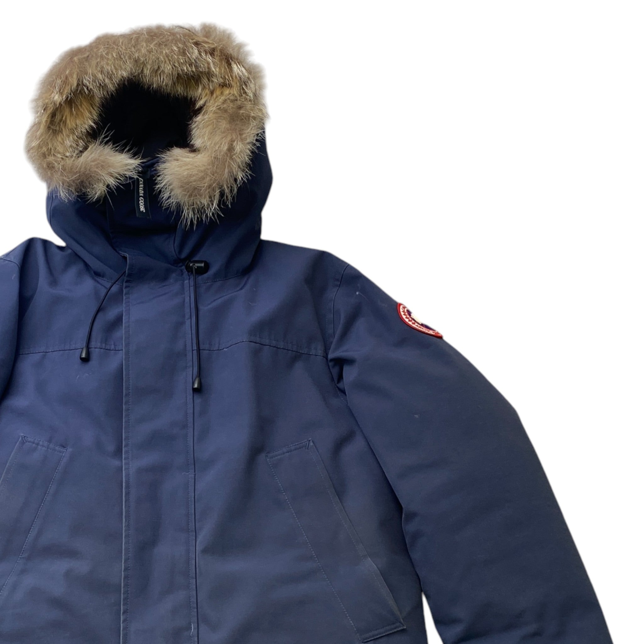 Men's Langford Parka Down Jacket Navy Size M