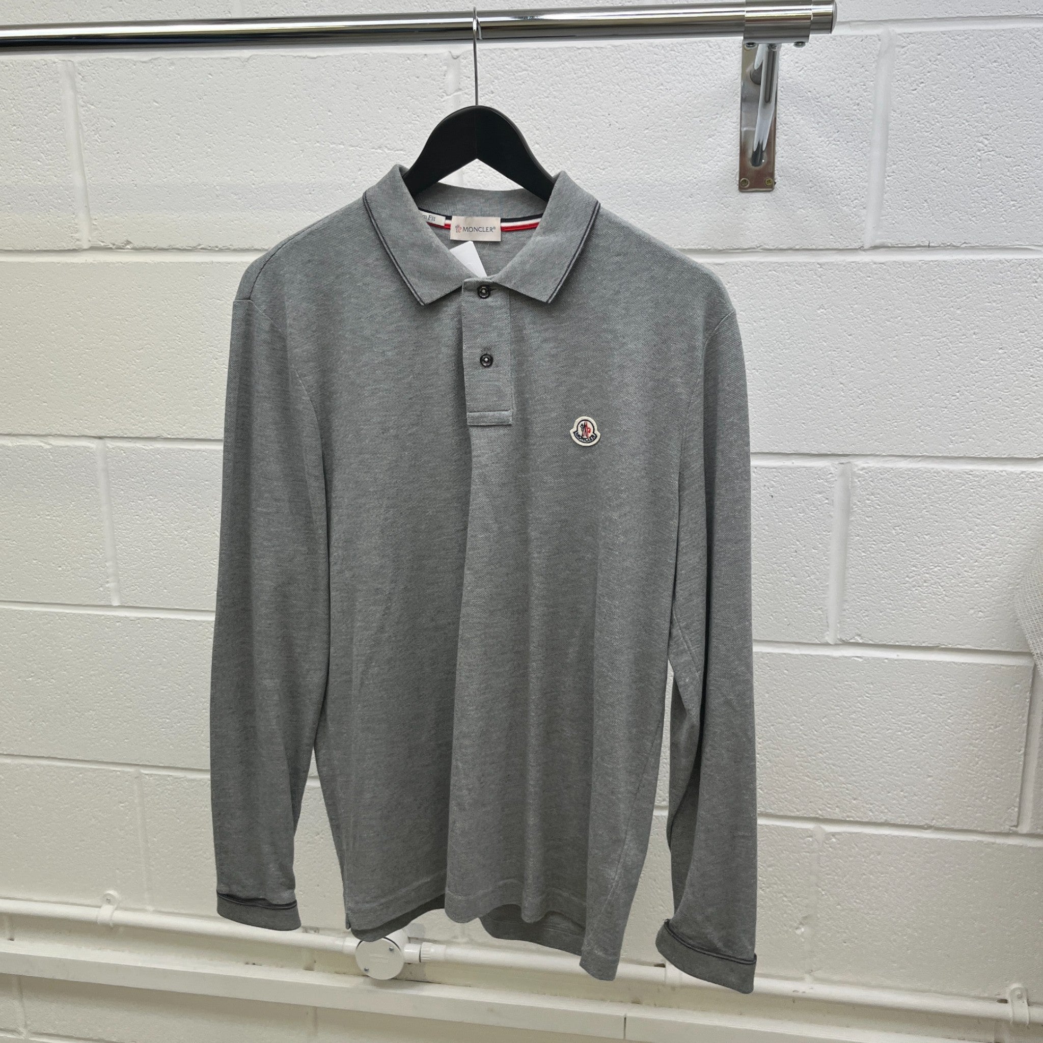 Men's Maglia Polo Shirt Grey Size L