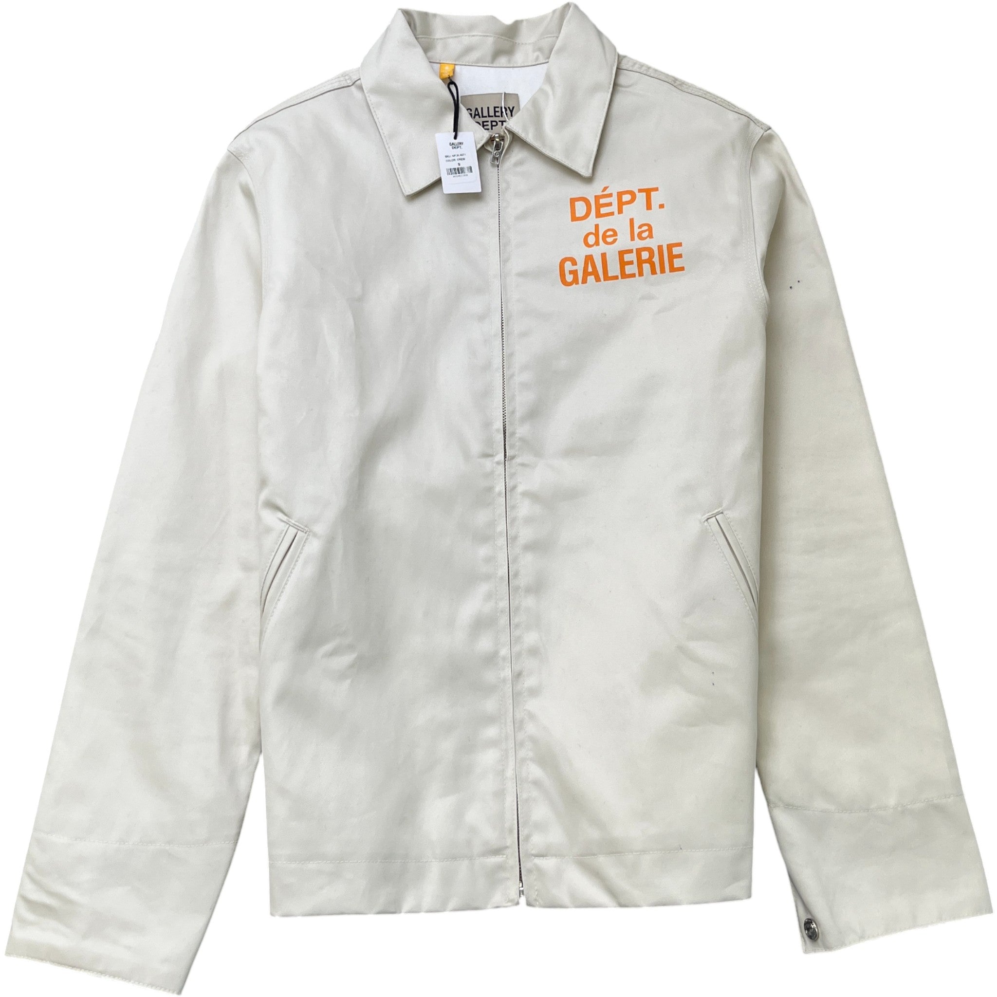 Men's Montecito Logo Print Jacket Cream Size S