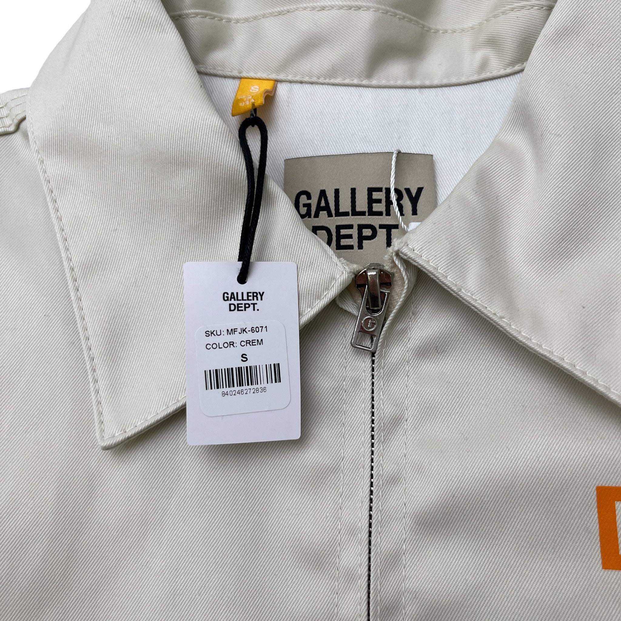 Men's Montecito Logo Print Jacket Cream Size S