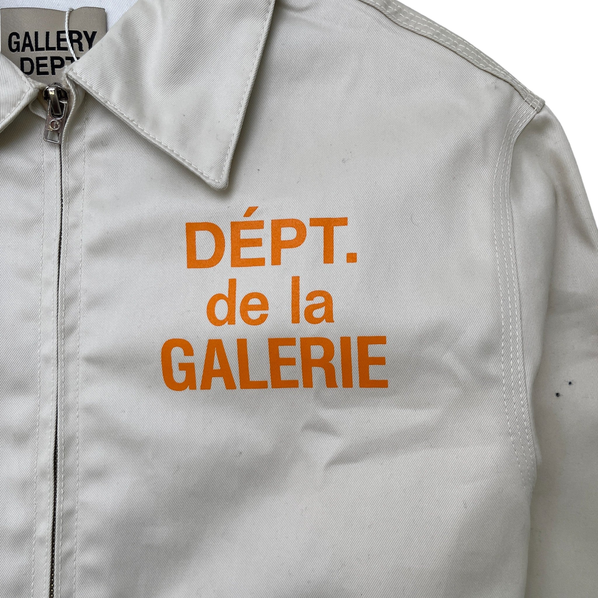 Men's Montecito Logo Print Jacket Cream Size S