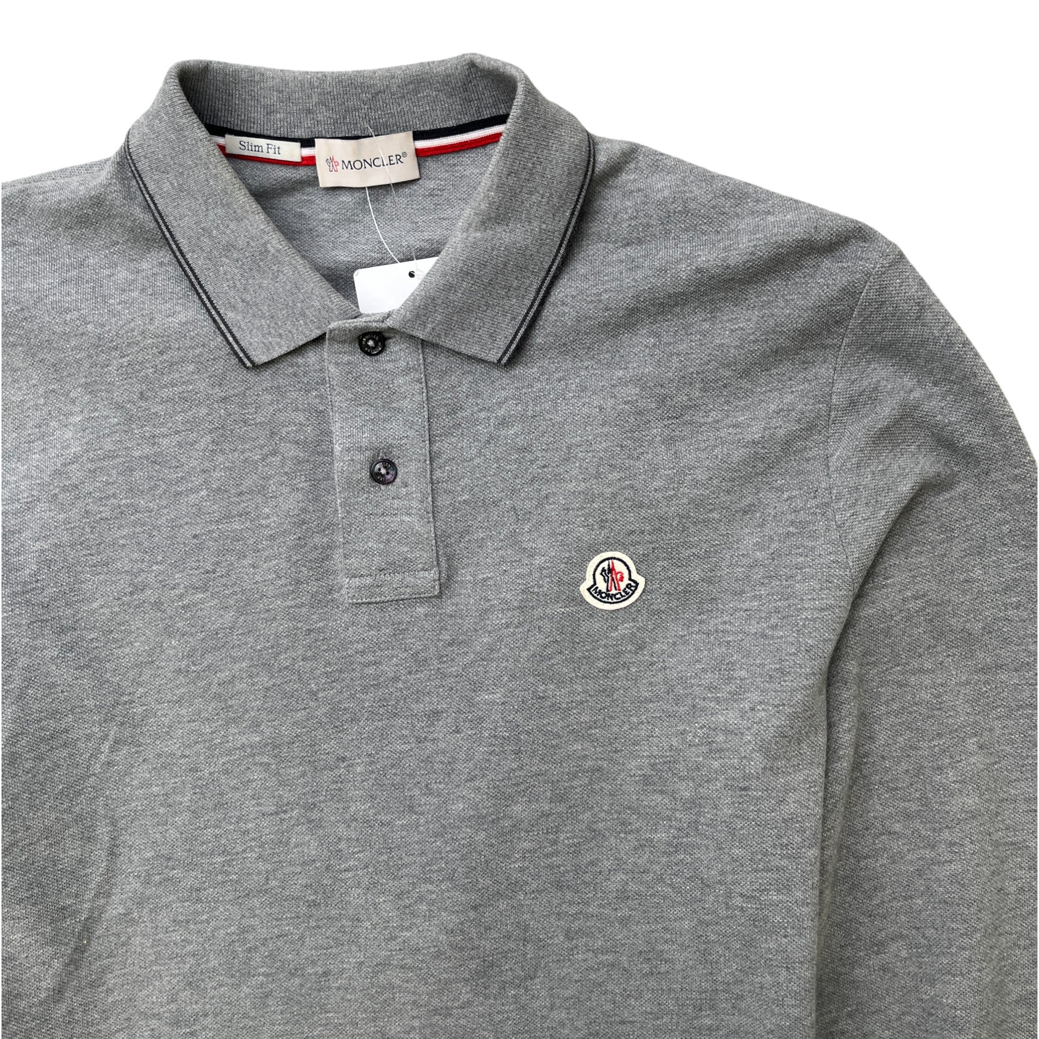 Men's Maglia Polo Shirt Grey Size L