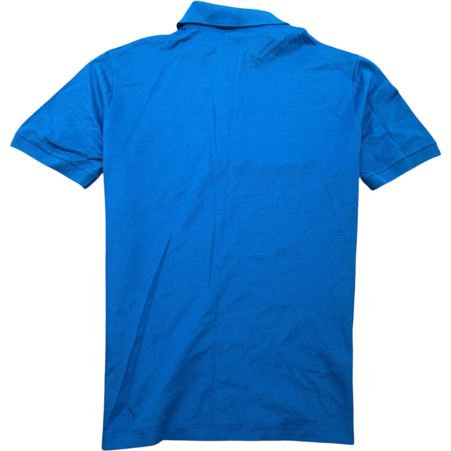 Men's Embroidered Logo Polo Shirt Blue Size L