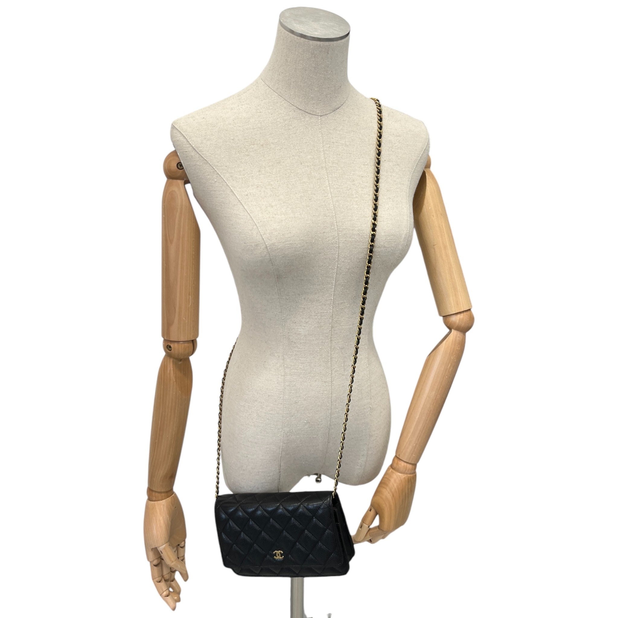 Women's Wallet On Chain Woc Bag Black