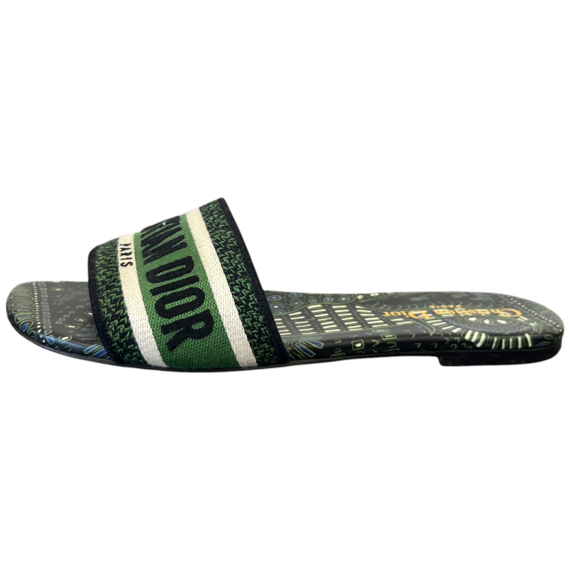 Women's Dway Slides Green Size EU 37.5 / UK 4.5