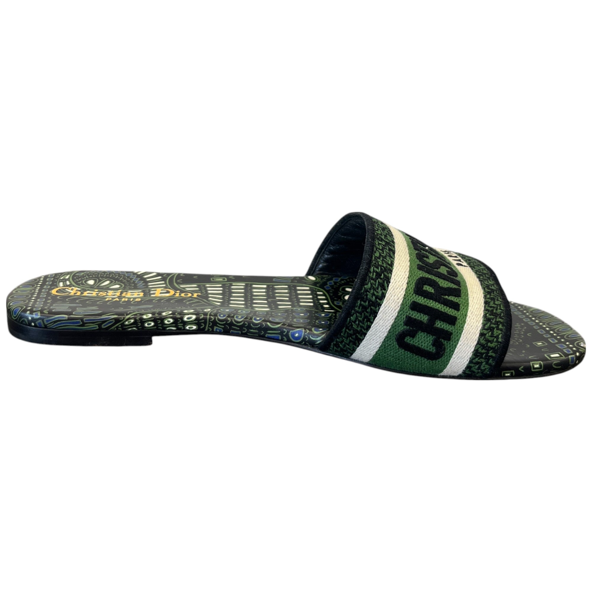 Women's Dway Slides Green Size EU 37.5 / UK 4.5