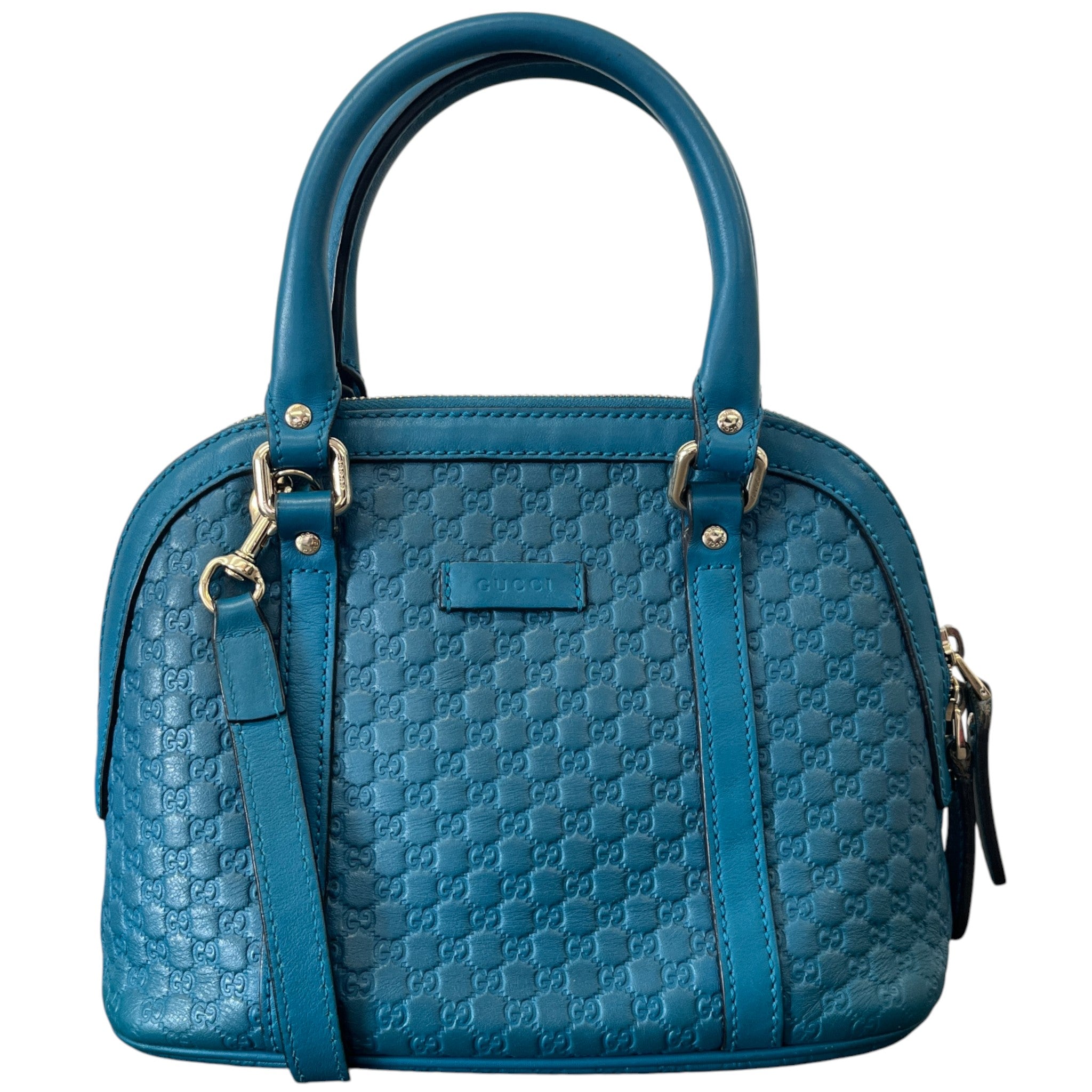Women's Guccissima Dome Small Handbag Blue