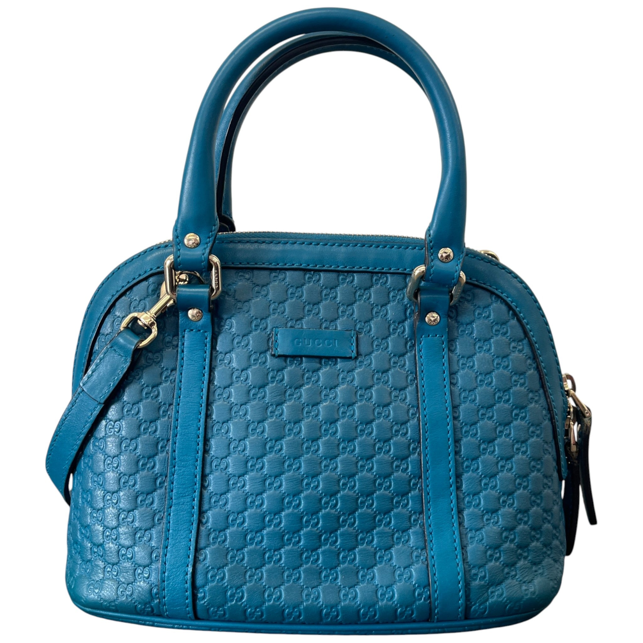 Women's Guccissima Dome Small Handbag Blue