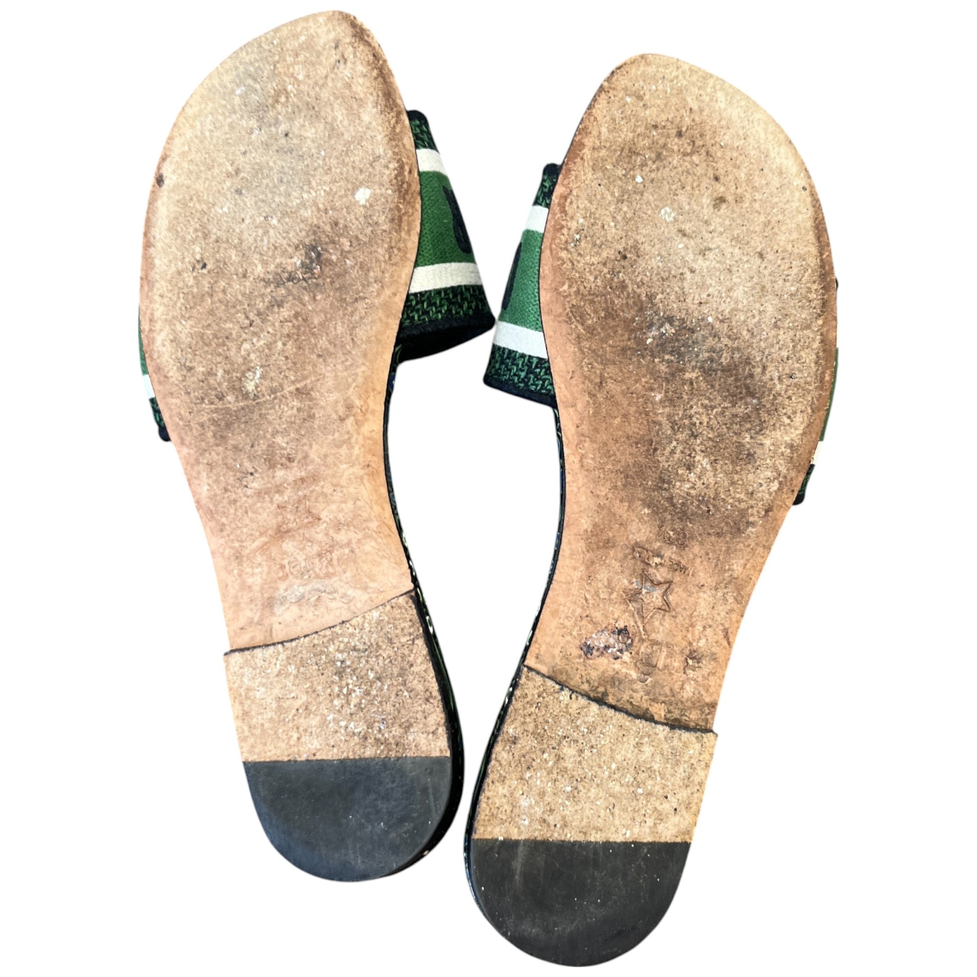 Women's Dway Slides Green Size EU 37.5 / UK 4.5