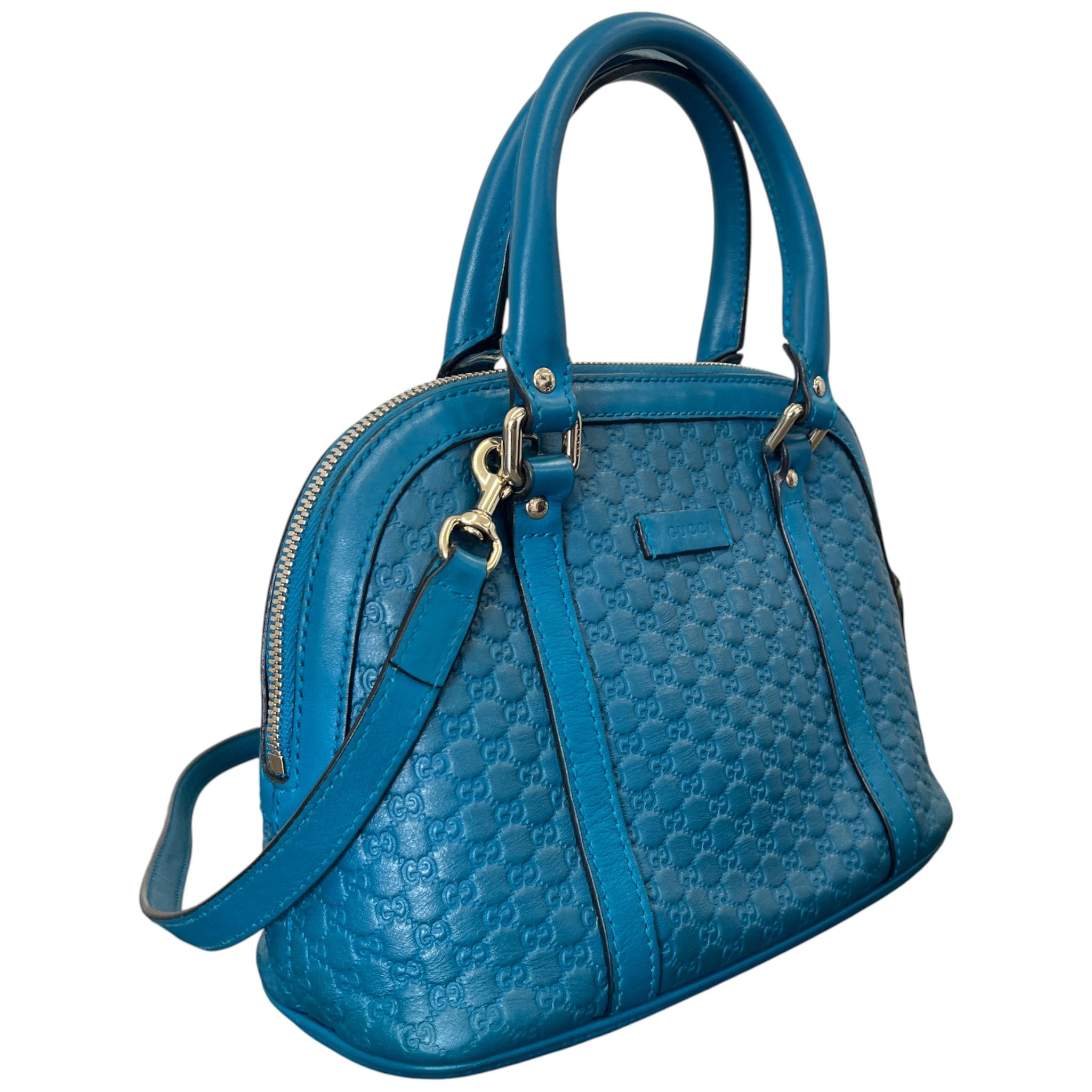 Women's Guccissima Dome Small Handbag Blue