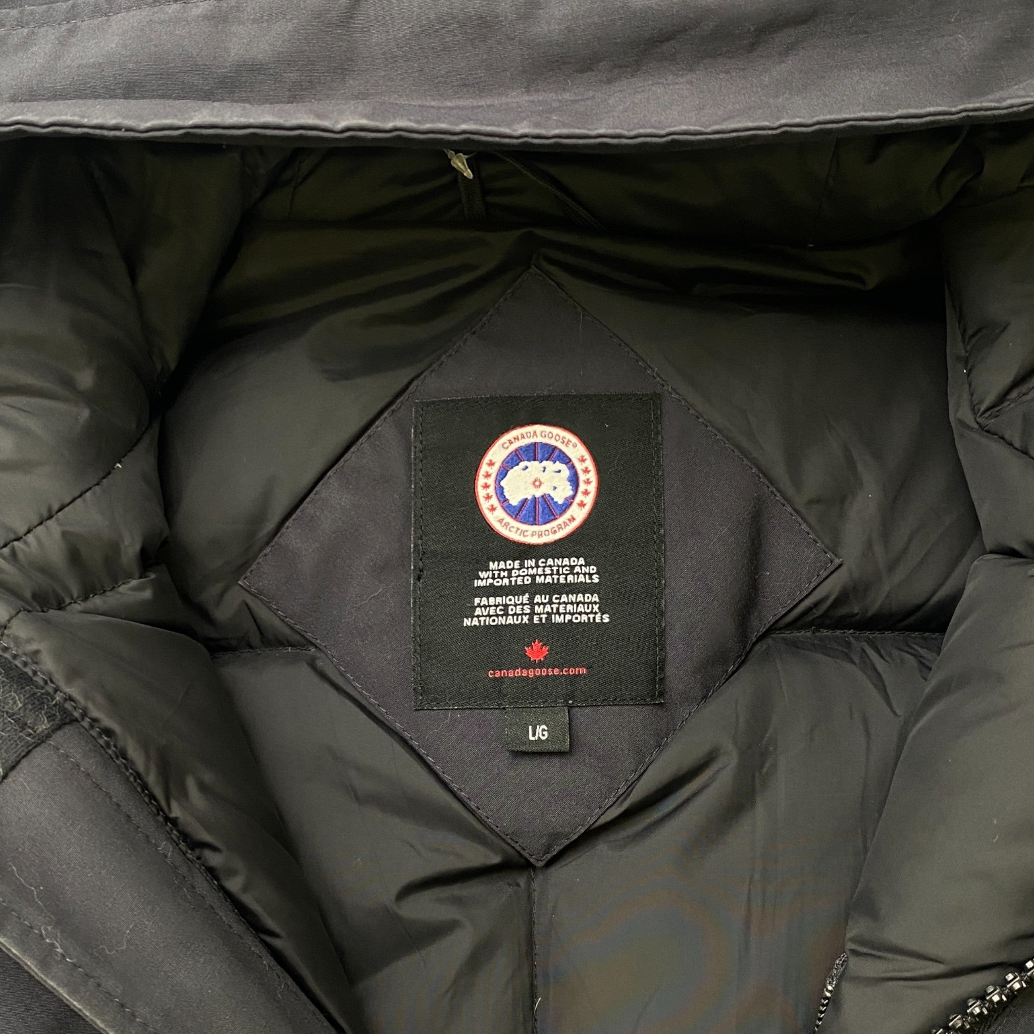 Men's Langford Parka Down Jacket Navy Size L