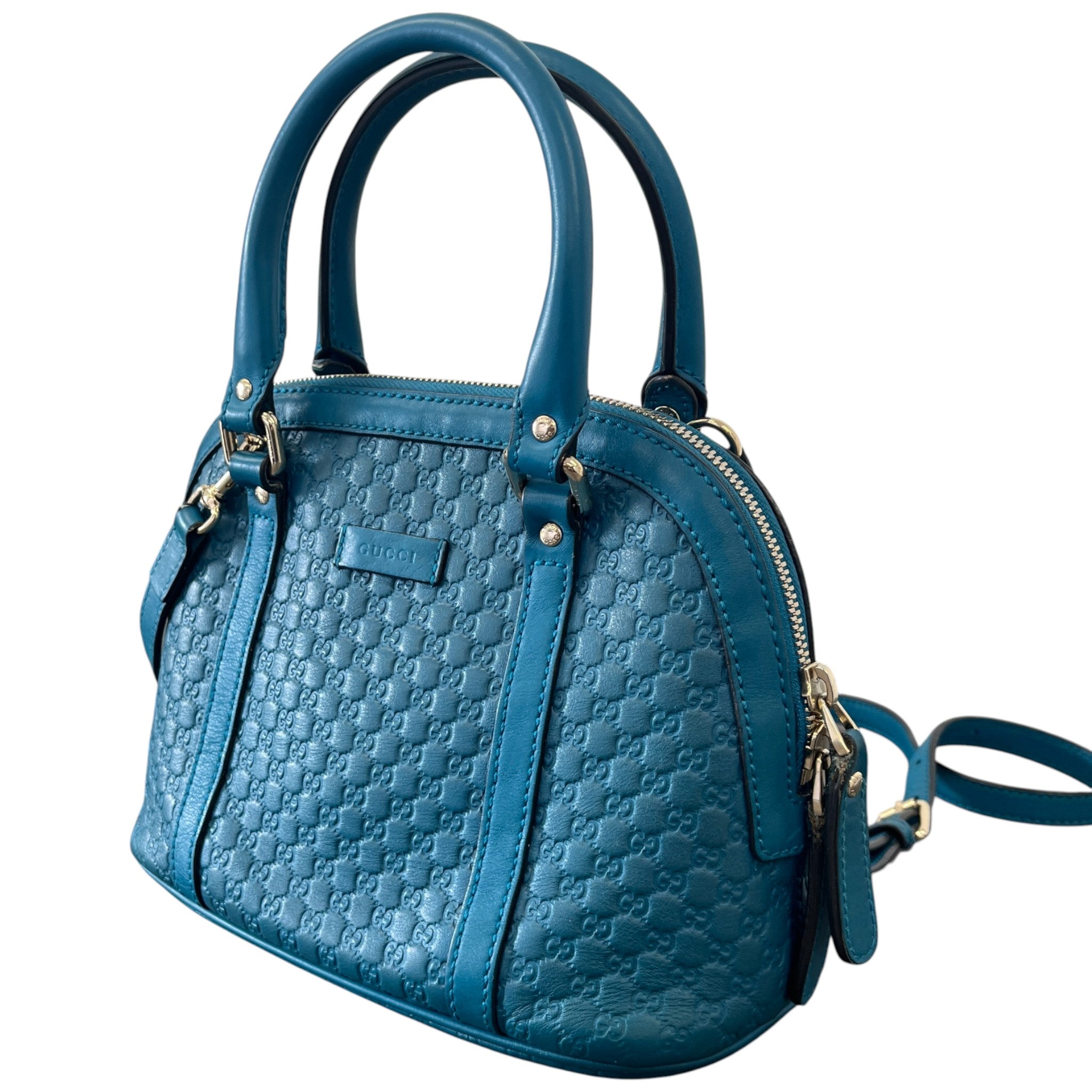 Women's Guccissima Dome Small Handbag Blue