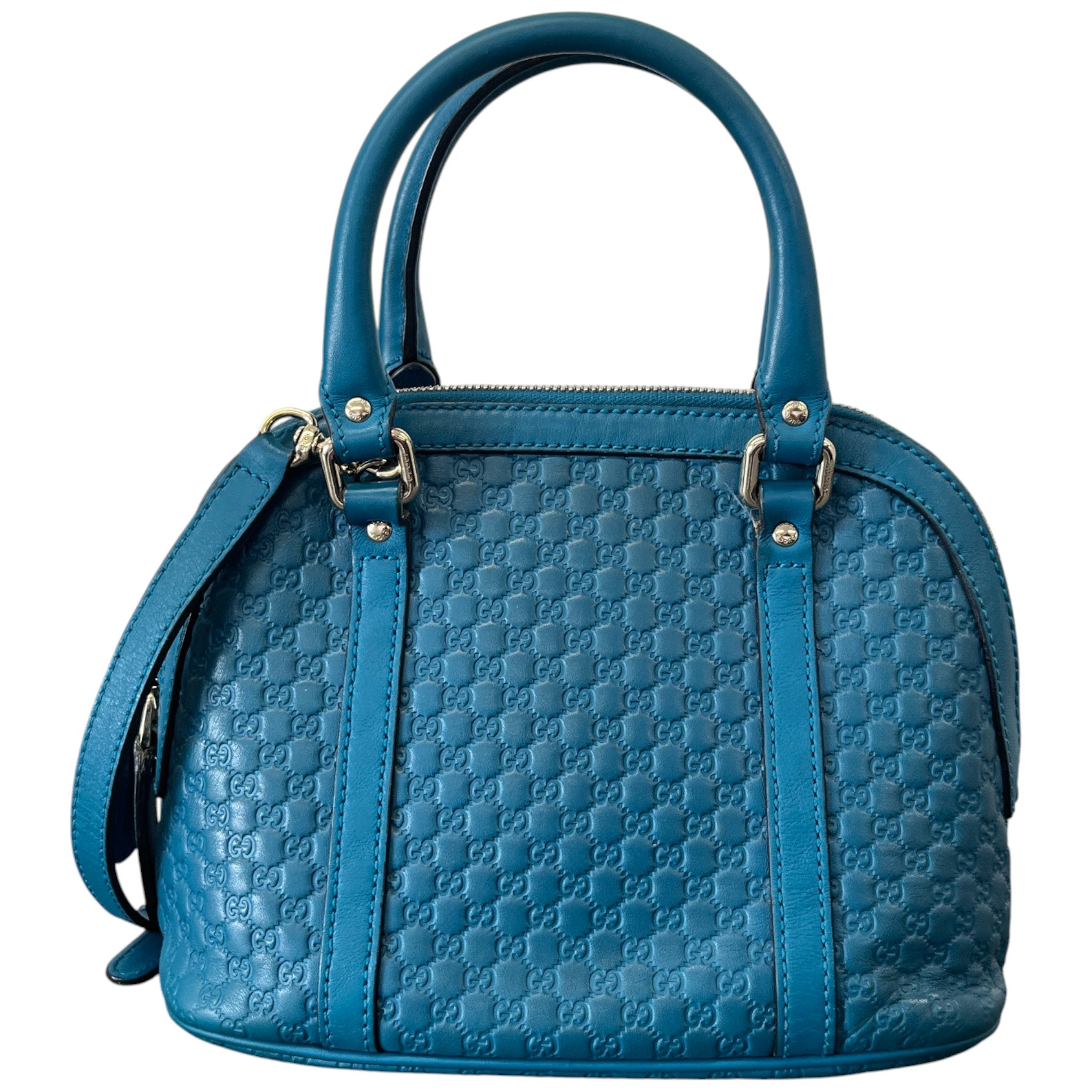 Women's Guccissima Dome Small Handbag Blue