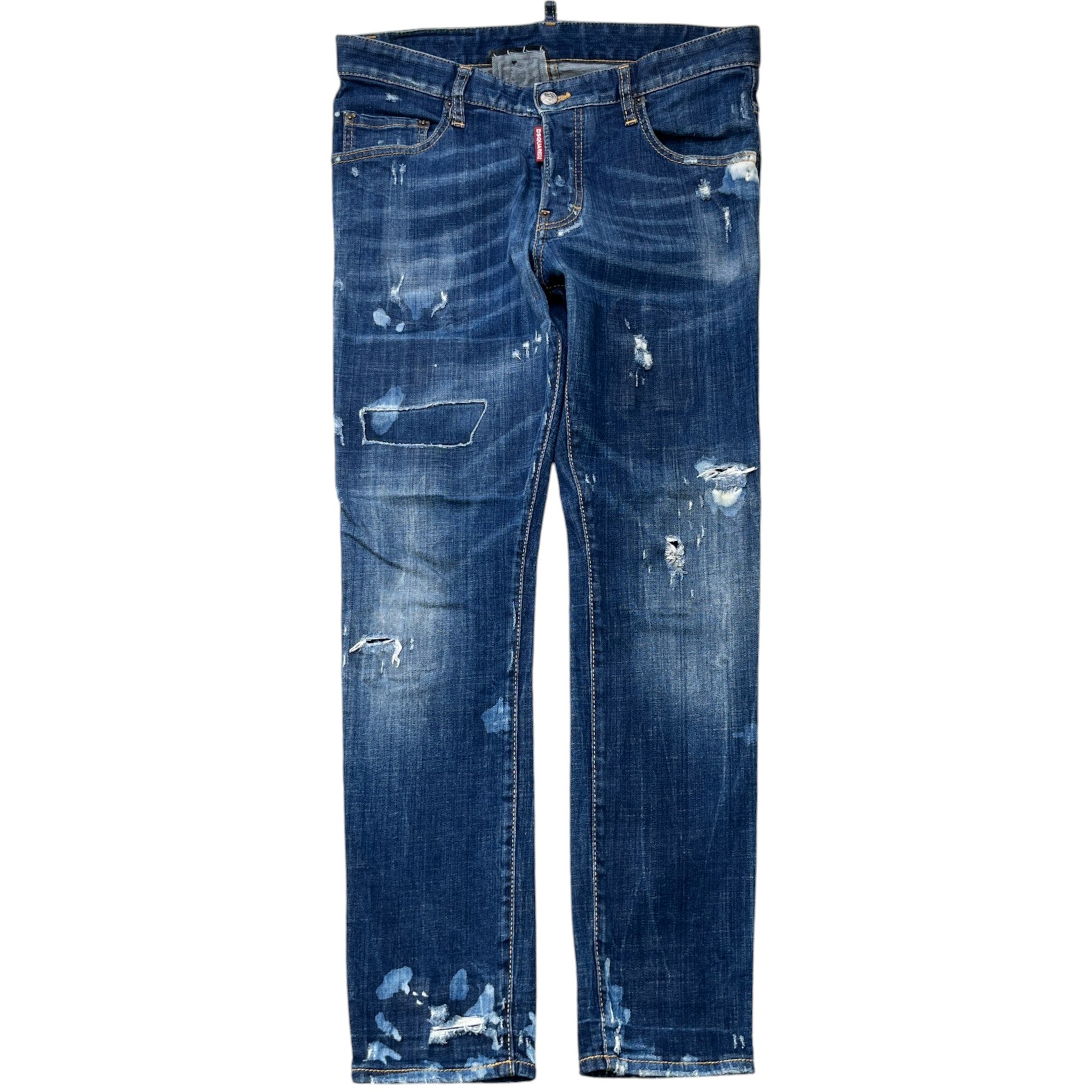 Men's Distressed Jeans Blue Size IT 46 / UK 30