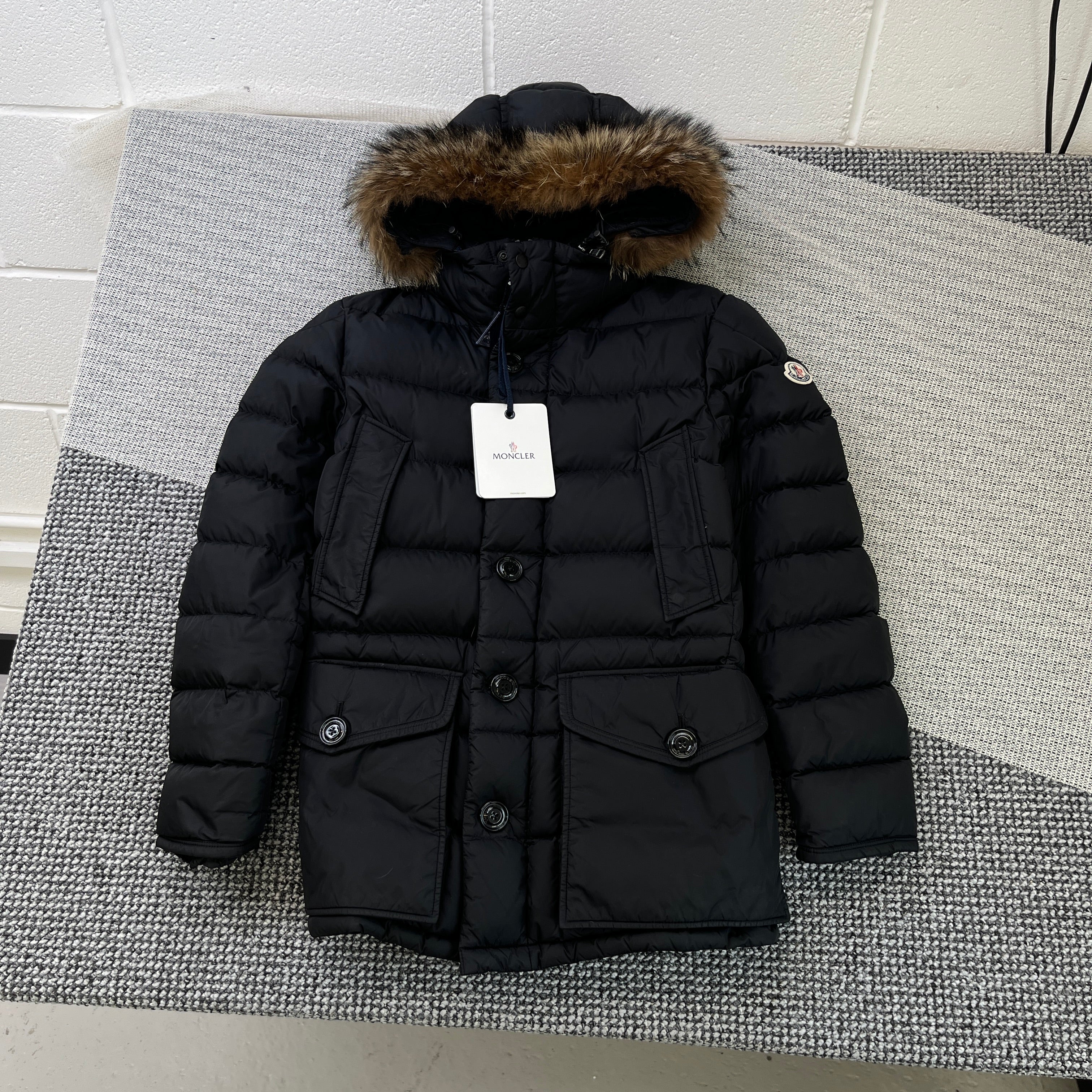 Men's Cluny Down Jacket Black Size 2 / M