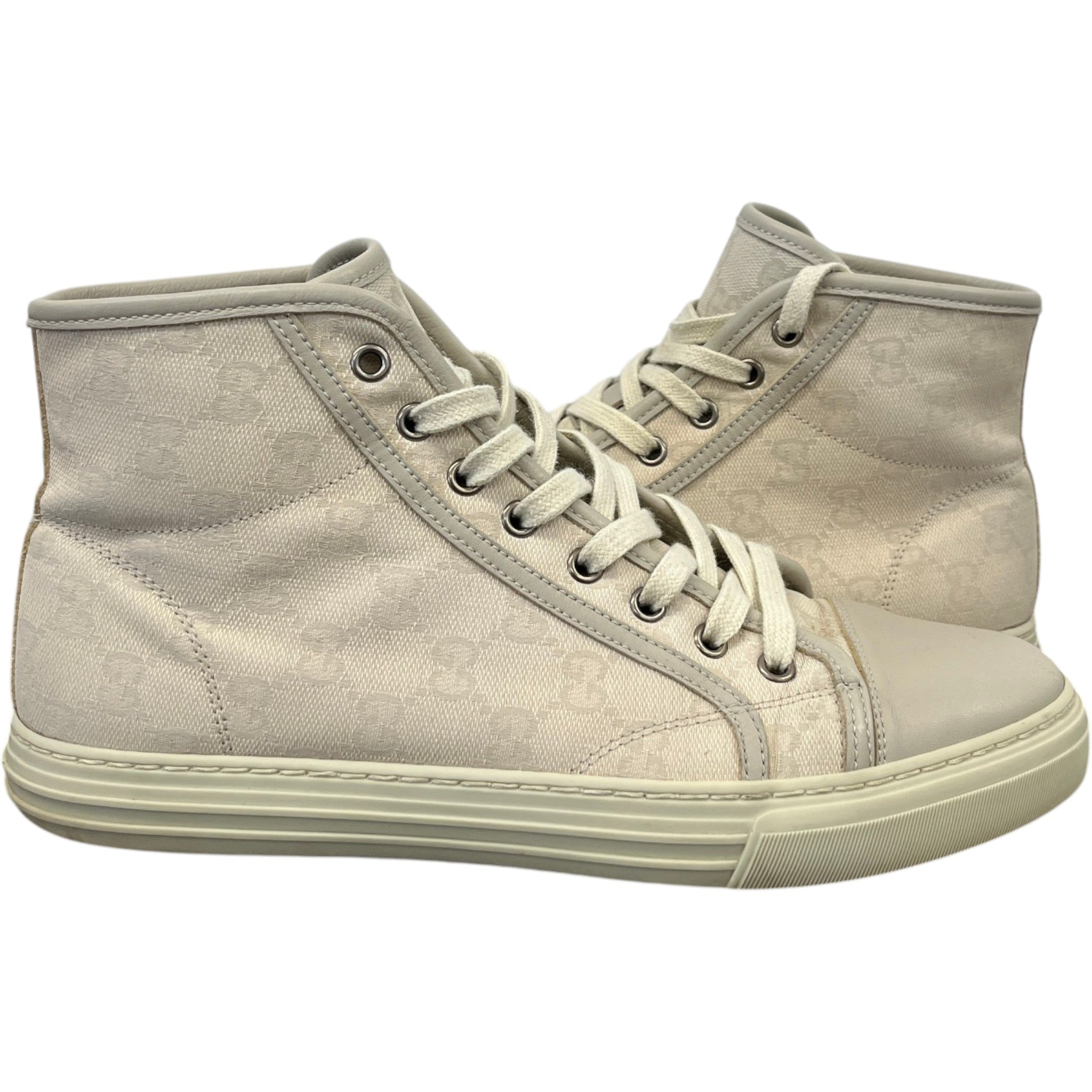 Women's Gg Supreme High Trainers Beige Size EU 39.5 / UK 6.5
