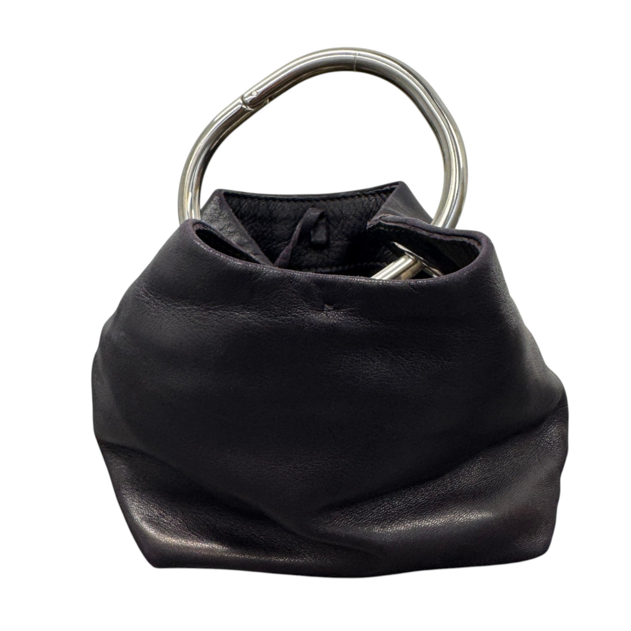 Women's Mini Ring Handle Bag Burgundy