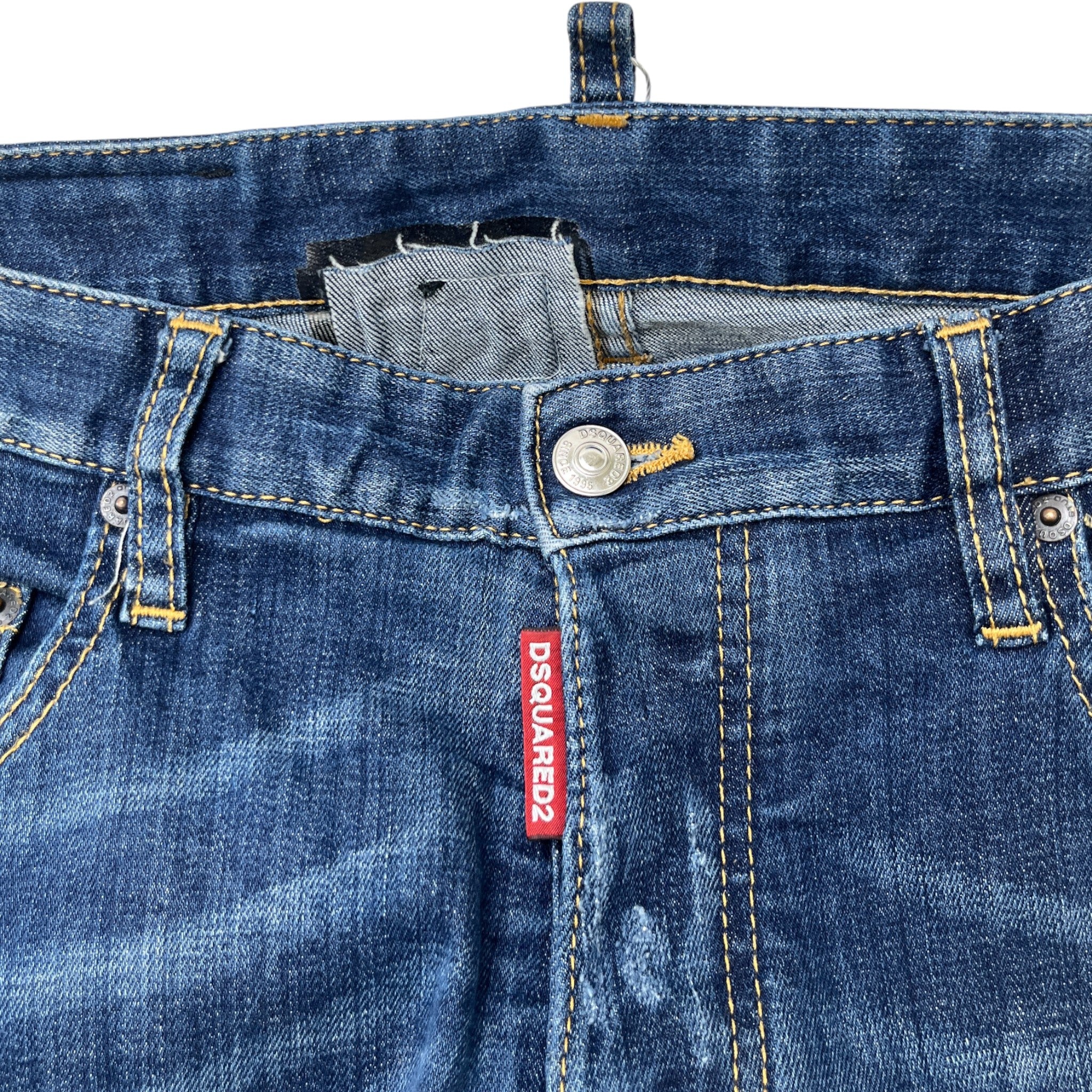 Men's Distressed Jeans Blue Size IT 46 / UK 30