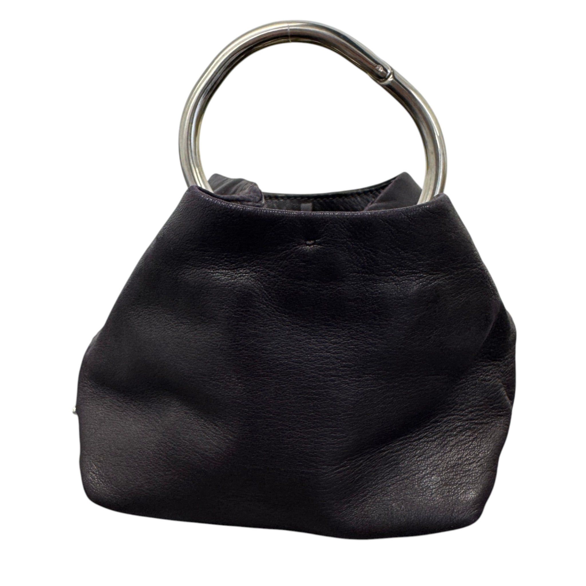 Women's Mini Ring Handle Bag Burgundy