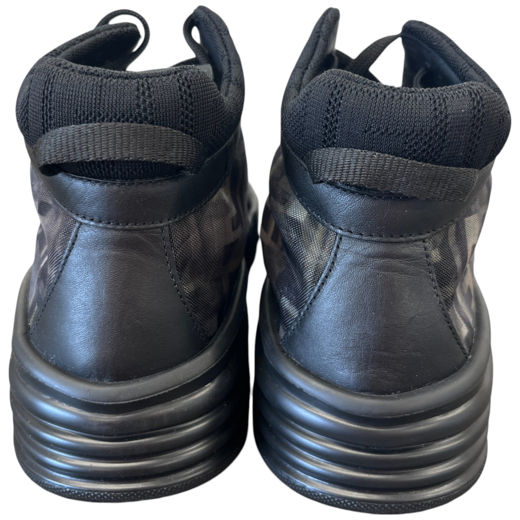 Men's Ff Monogram Mesh High Trainers Black Size EU 42 / UK 8