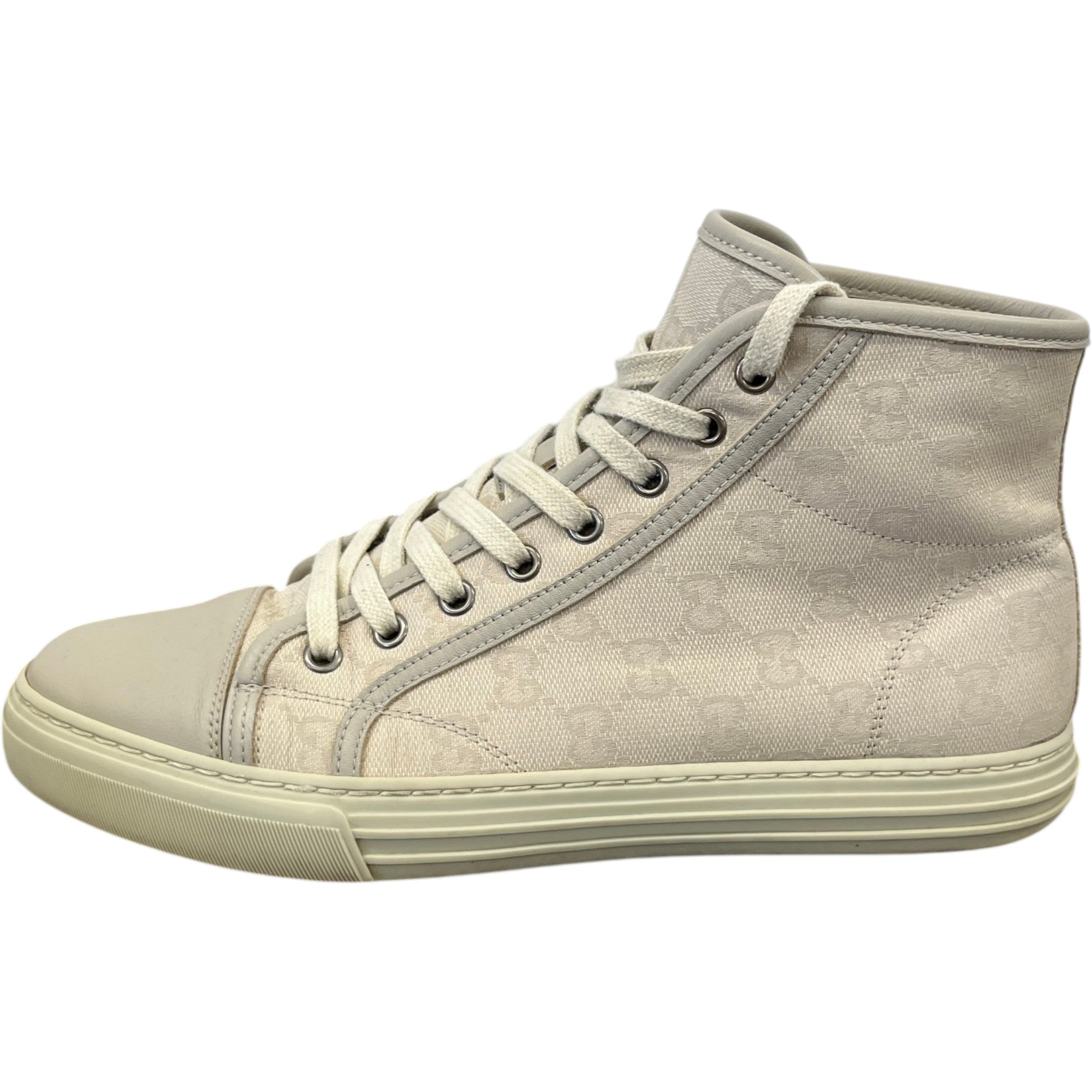 Women's Gg Supreme High Trainers Beige Size EU 39.5 / UK 6.5