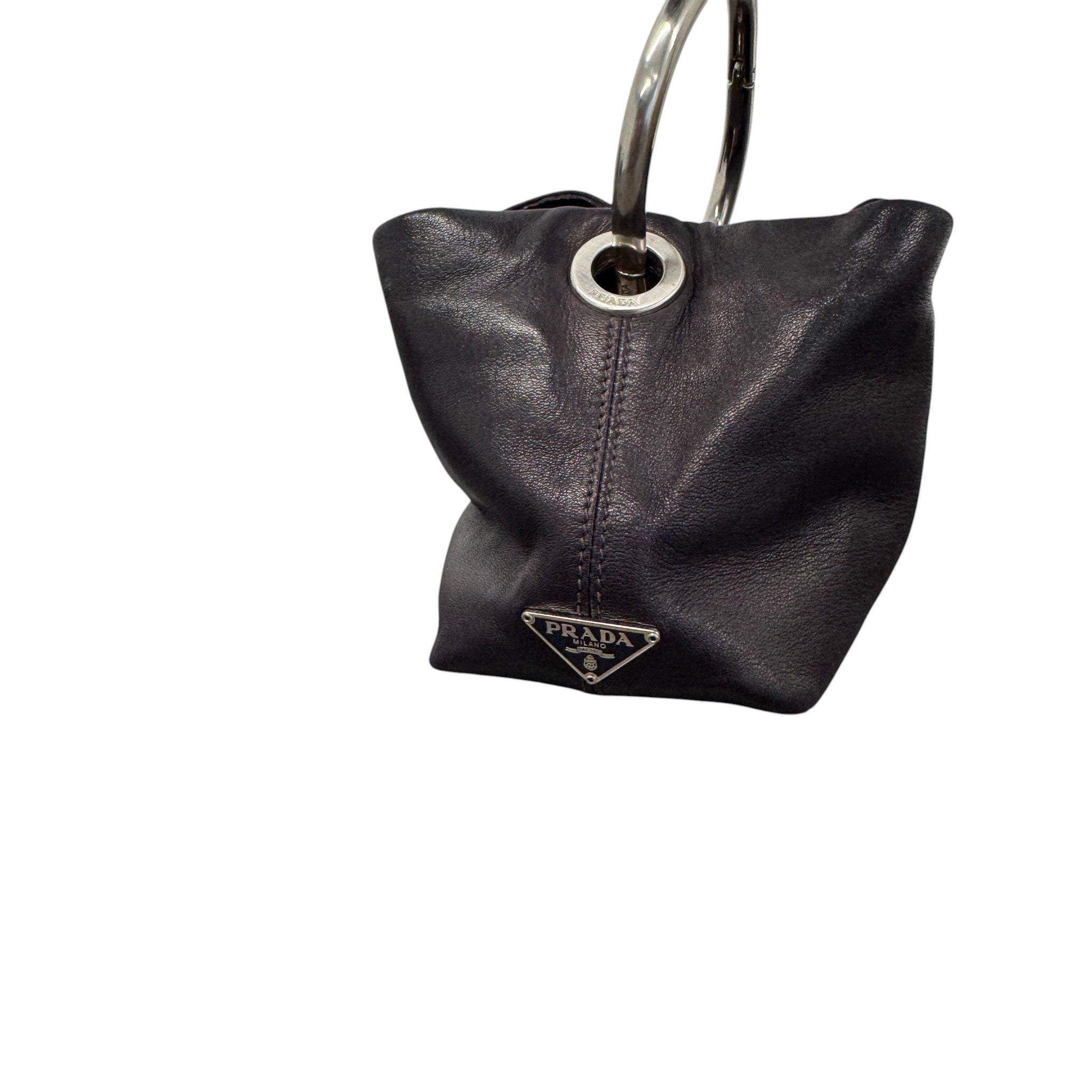 Women's Mini Ring Handle Bag Burgundy