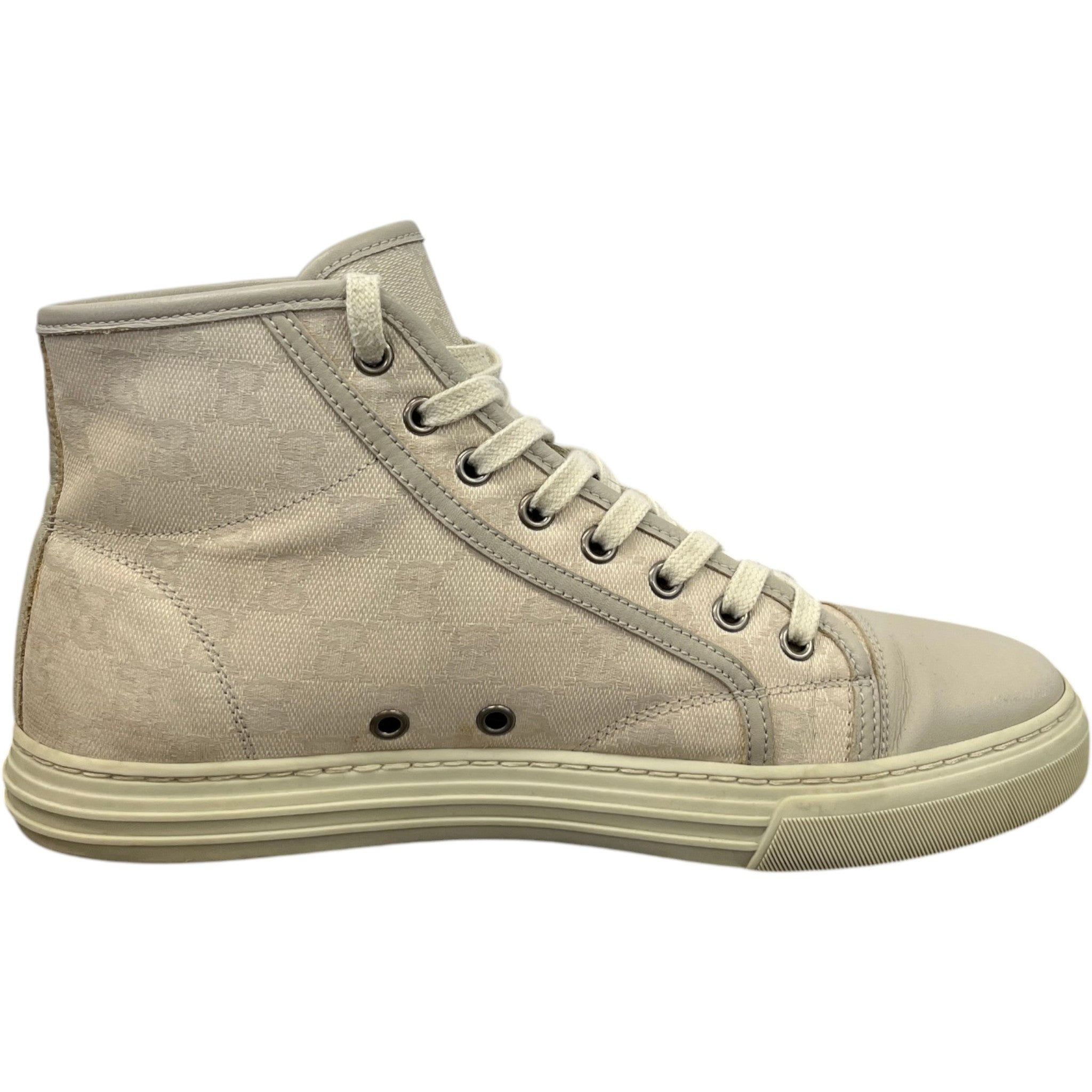 Women's Gg Supreme High Trainers Beige Size EU 39.5 / UK 6.5