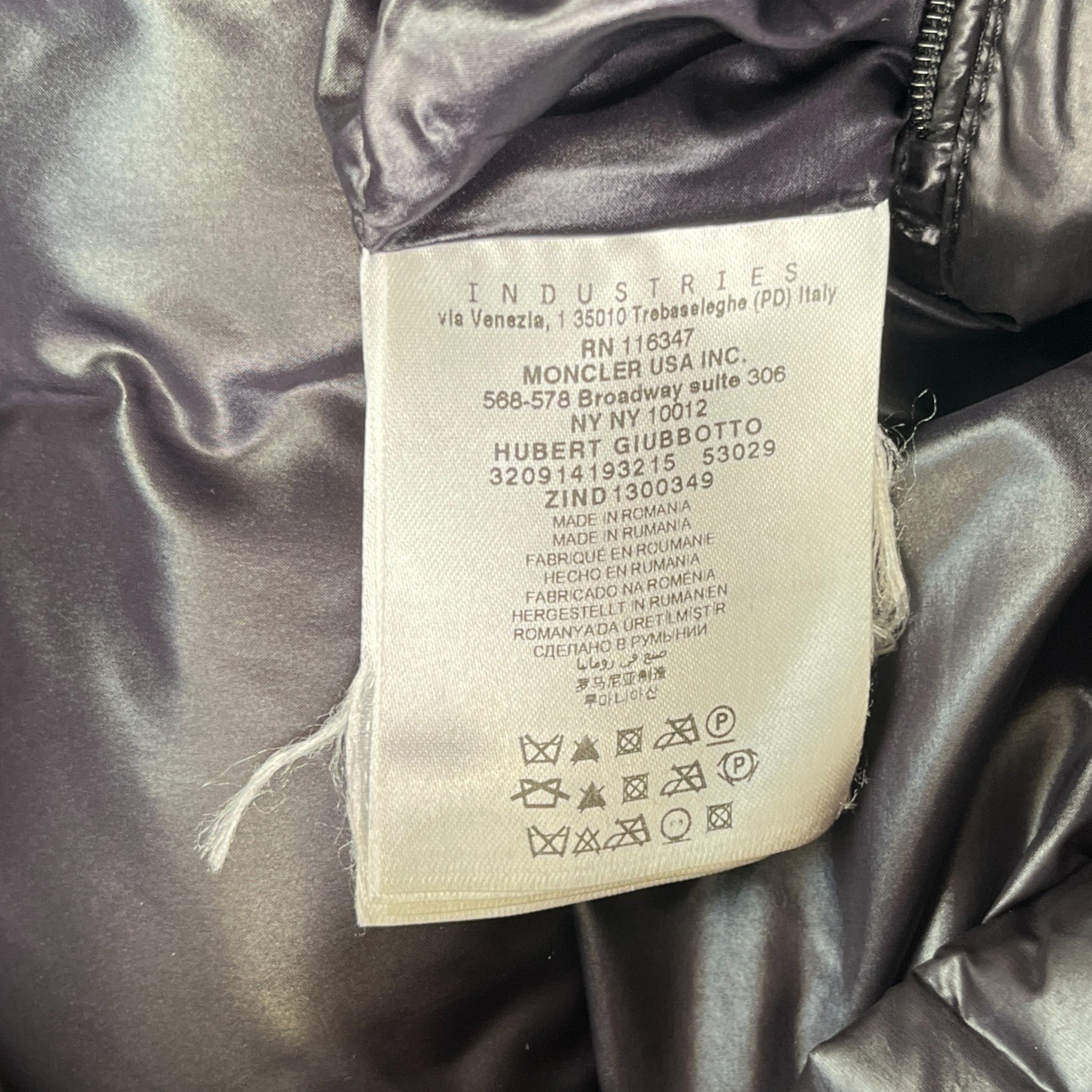 Men's Hubert Down Jacket Black Size 5 / XXL