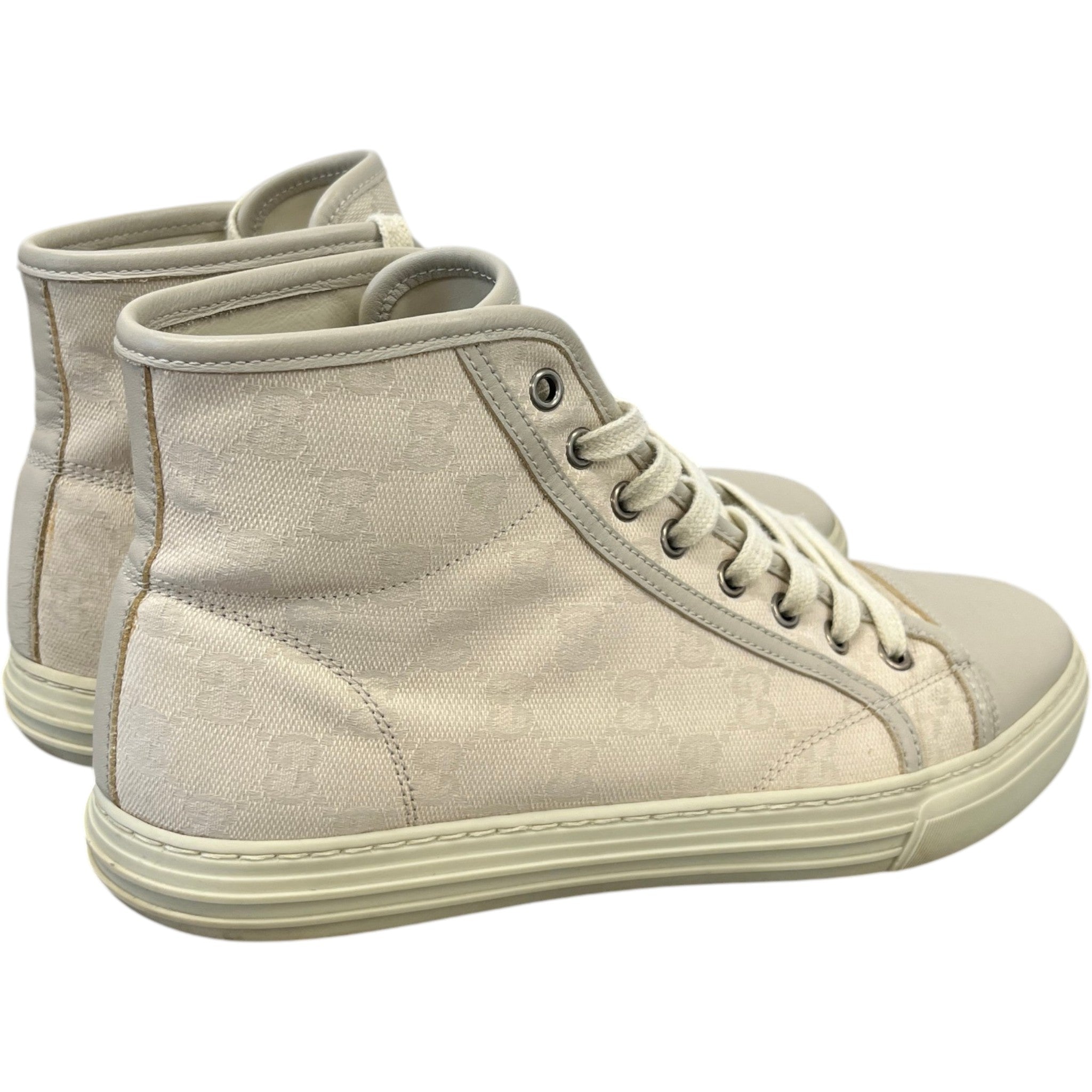 Women's Gg Supreme High Trainers Beige Size EU 39.5 / UK 6.5